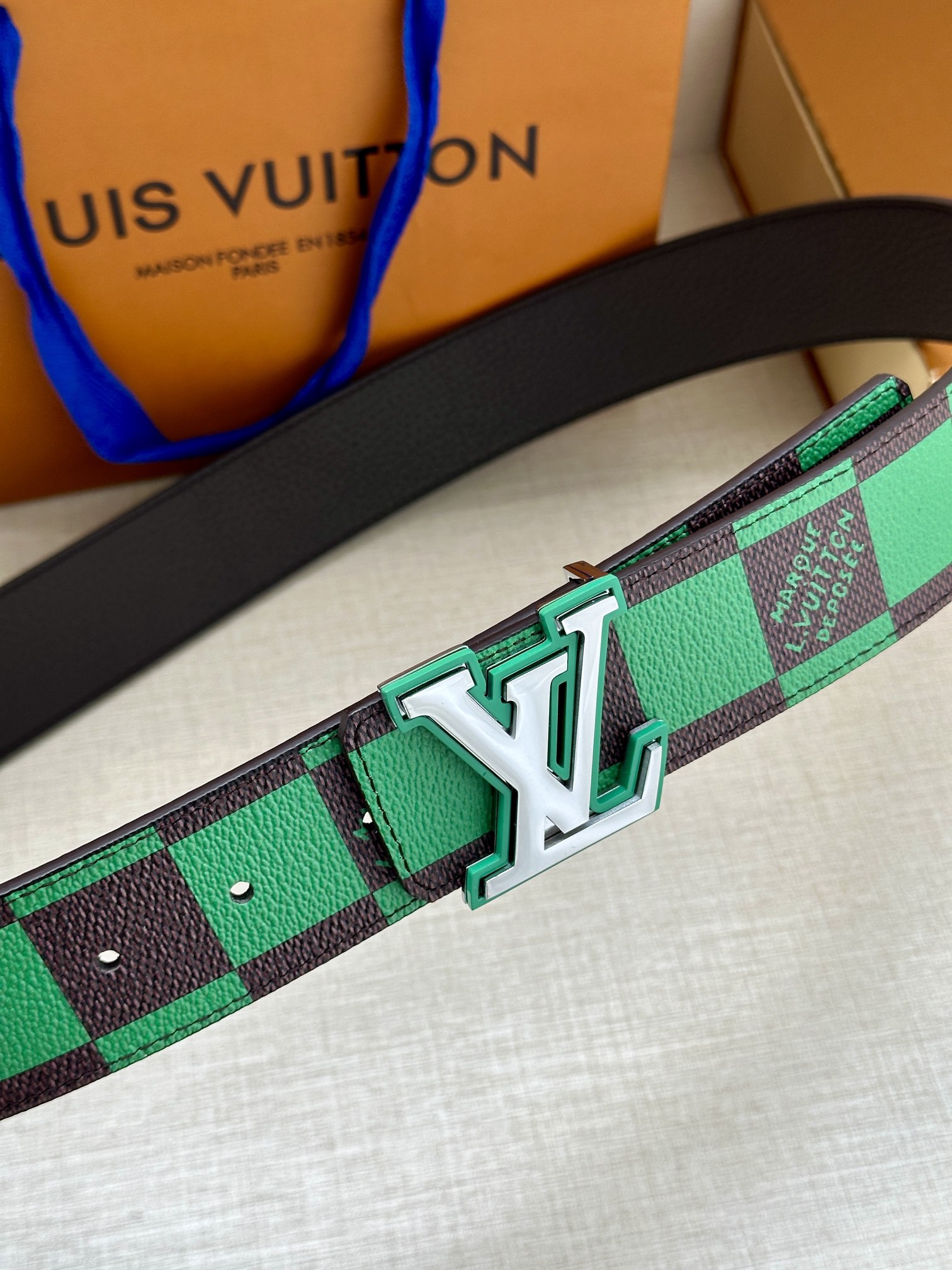 Louis Vuitton Male Basic Belt Cow Leather S-m-l