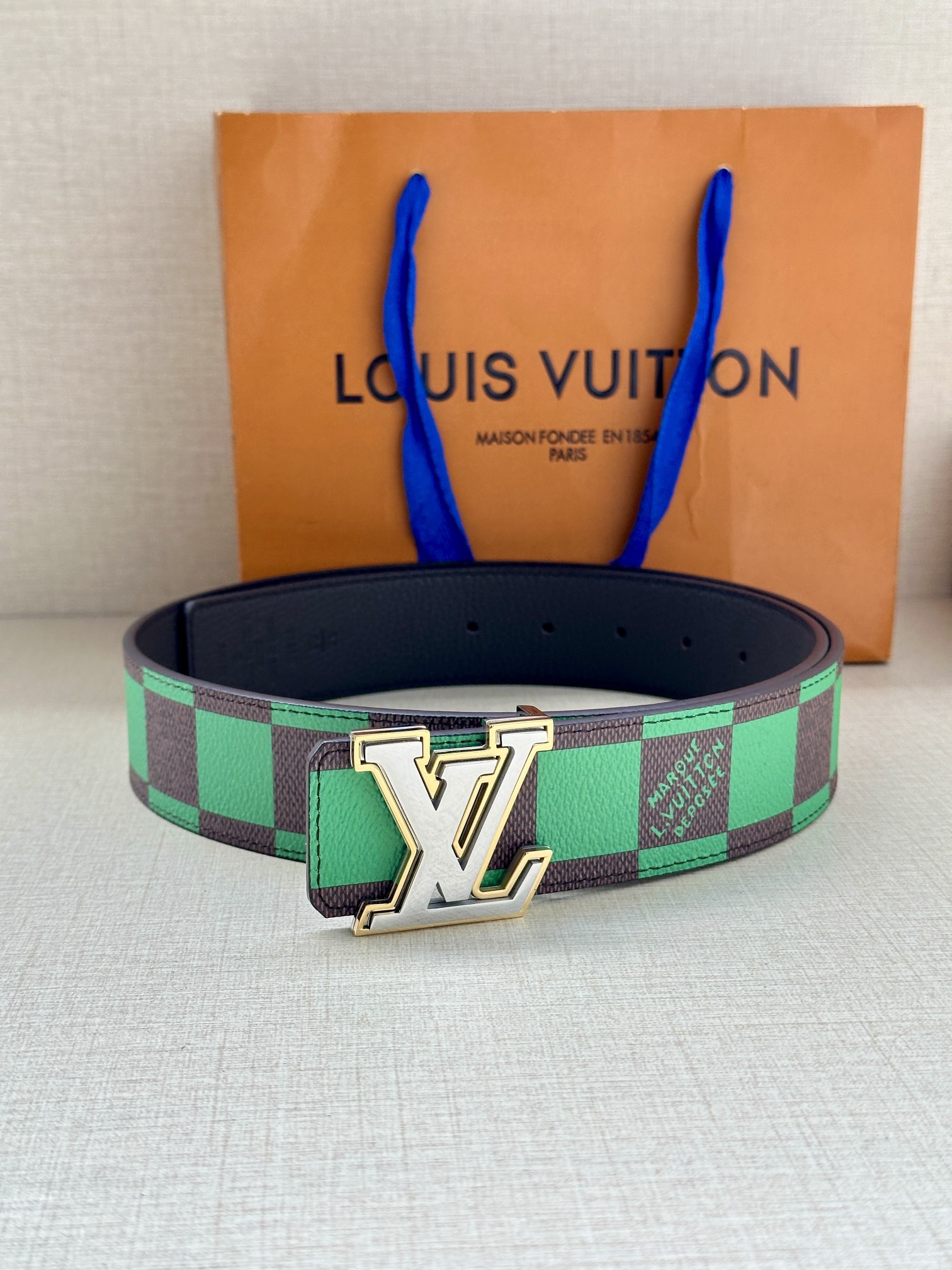 Louis Vuitton Male Basic Belt Cow Leather S-m-l