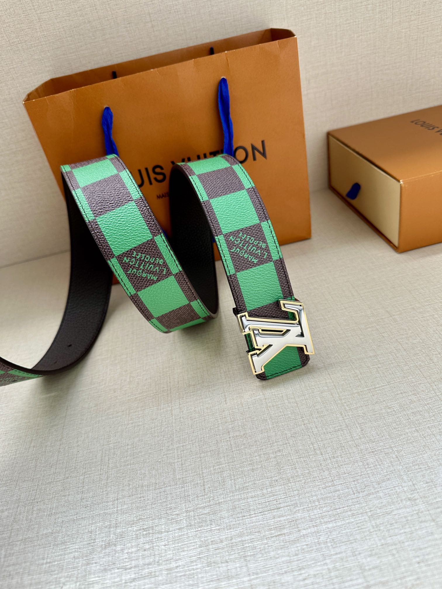 Louis Vuitton Male Basic Belt Cow Leather S-m-l