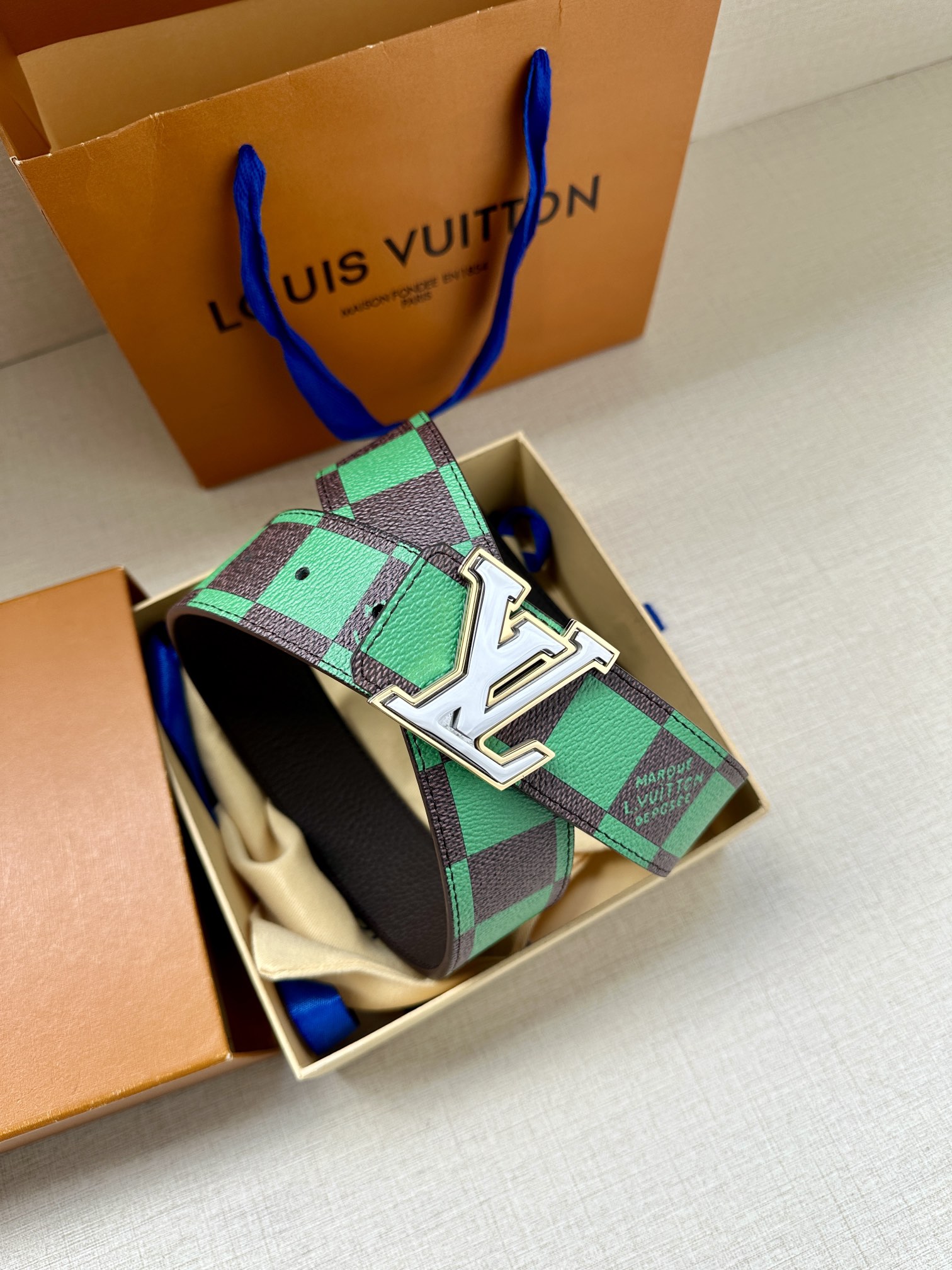 Louis Vuitton Male Basic Belt Cow Leather S-m-l