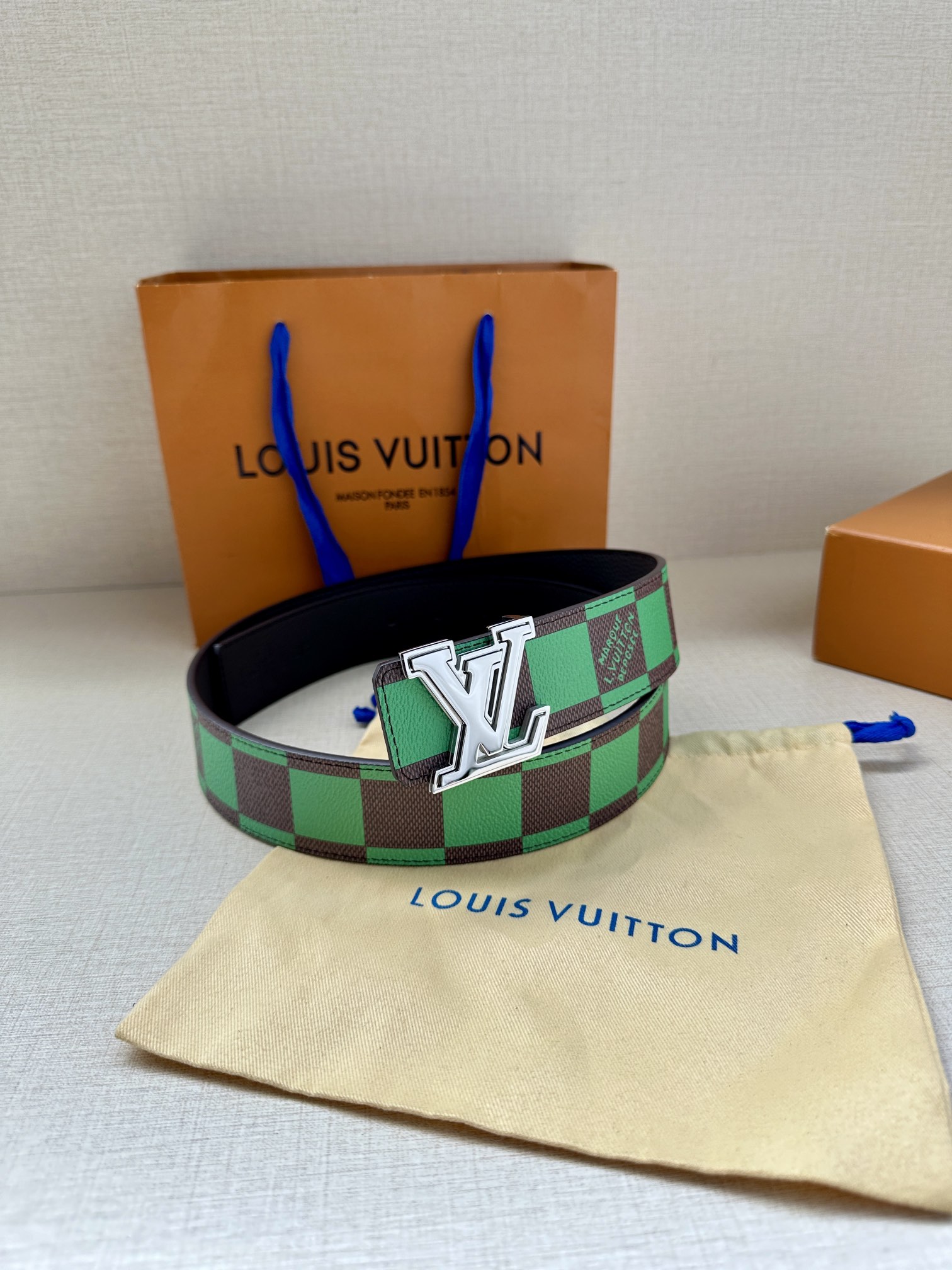 Louis Vuitton Male Basic Belt Cow Leather S-m-l