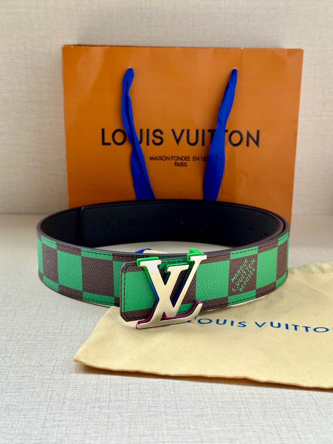 Louis Vuitton Male Basic Belt Cow Leather S-m-l