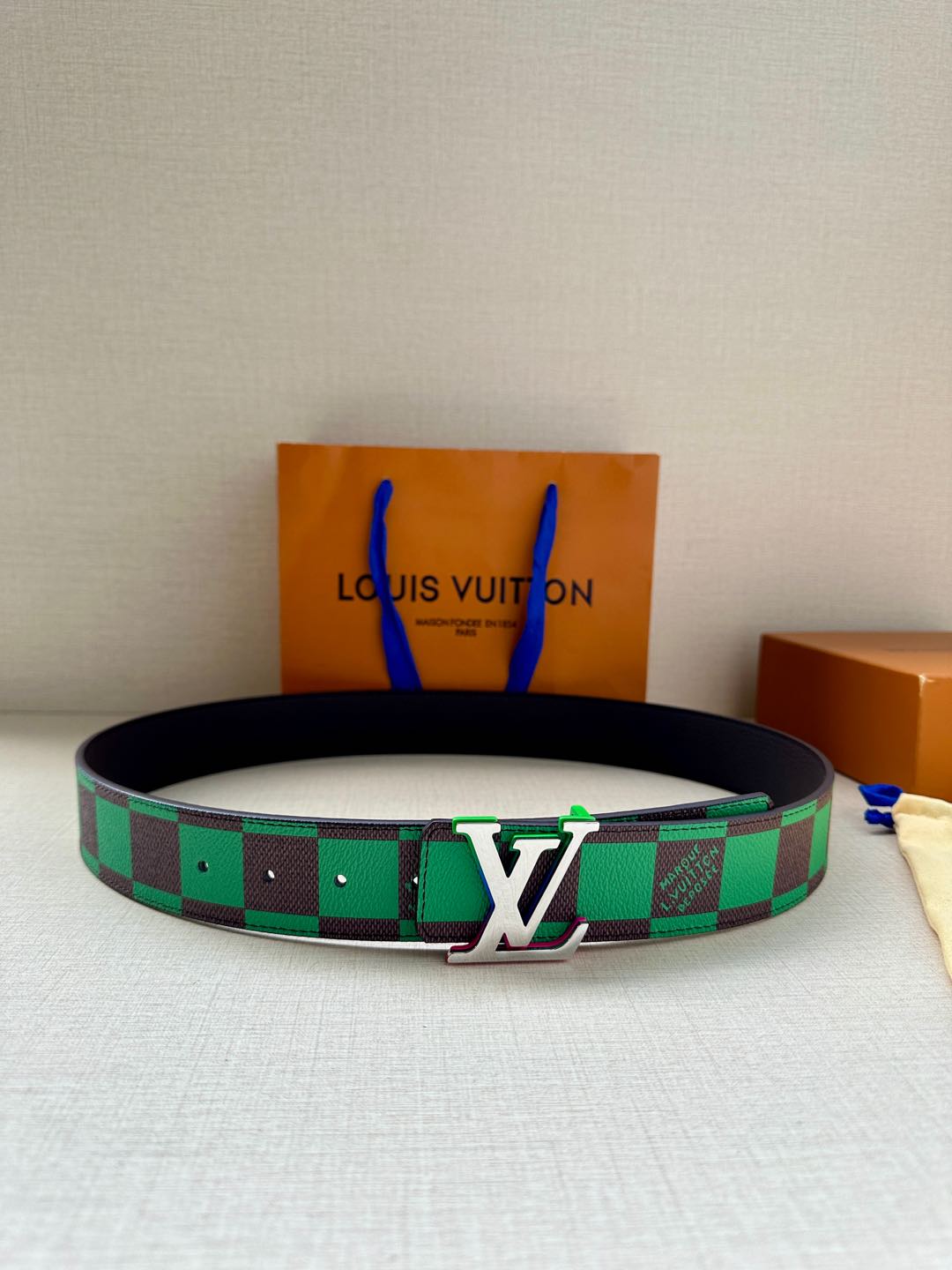 Louis Vuitton Male Basic Belt Cow Leather S-m-l