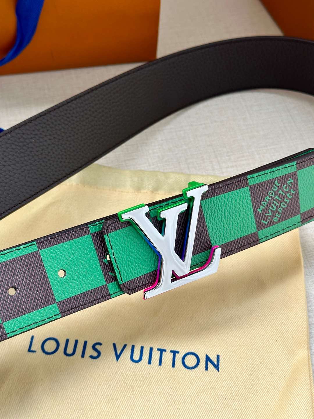 Louis Vuitton Male Basic Belt Cow Leather S-m-l