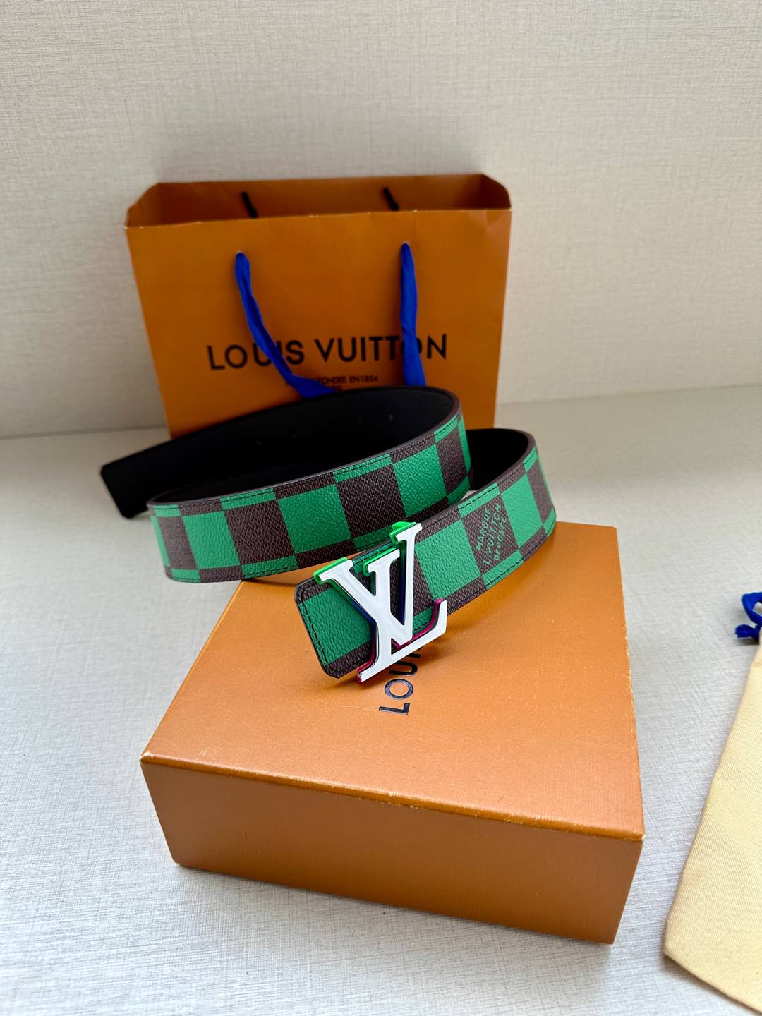 Louis Vuitton Male Basic Belt Cow Leather S-m-l