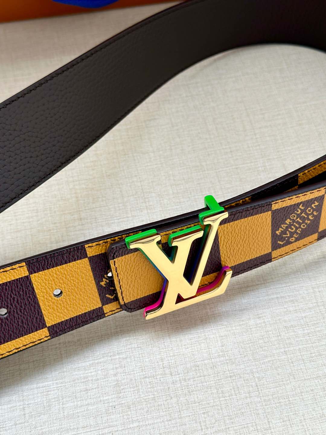 Louis Vuitton Male Basic Belt Cow Leather S-m-l