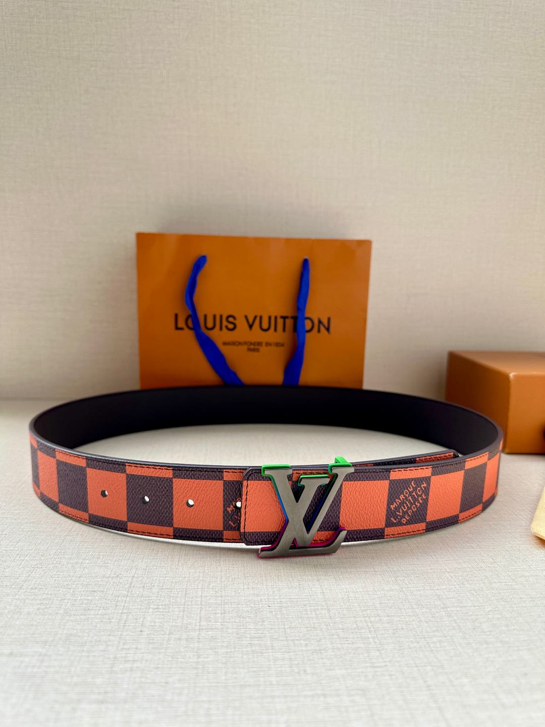 Louis Vuitton Male Basic Belt Cow Leather S-m-l