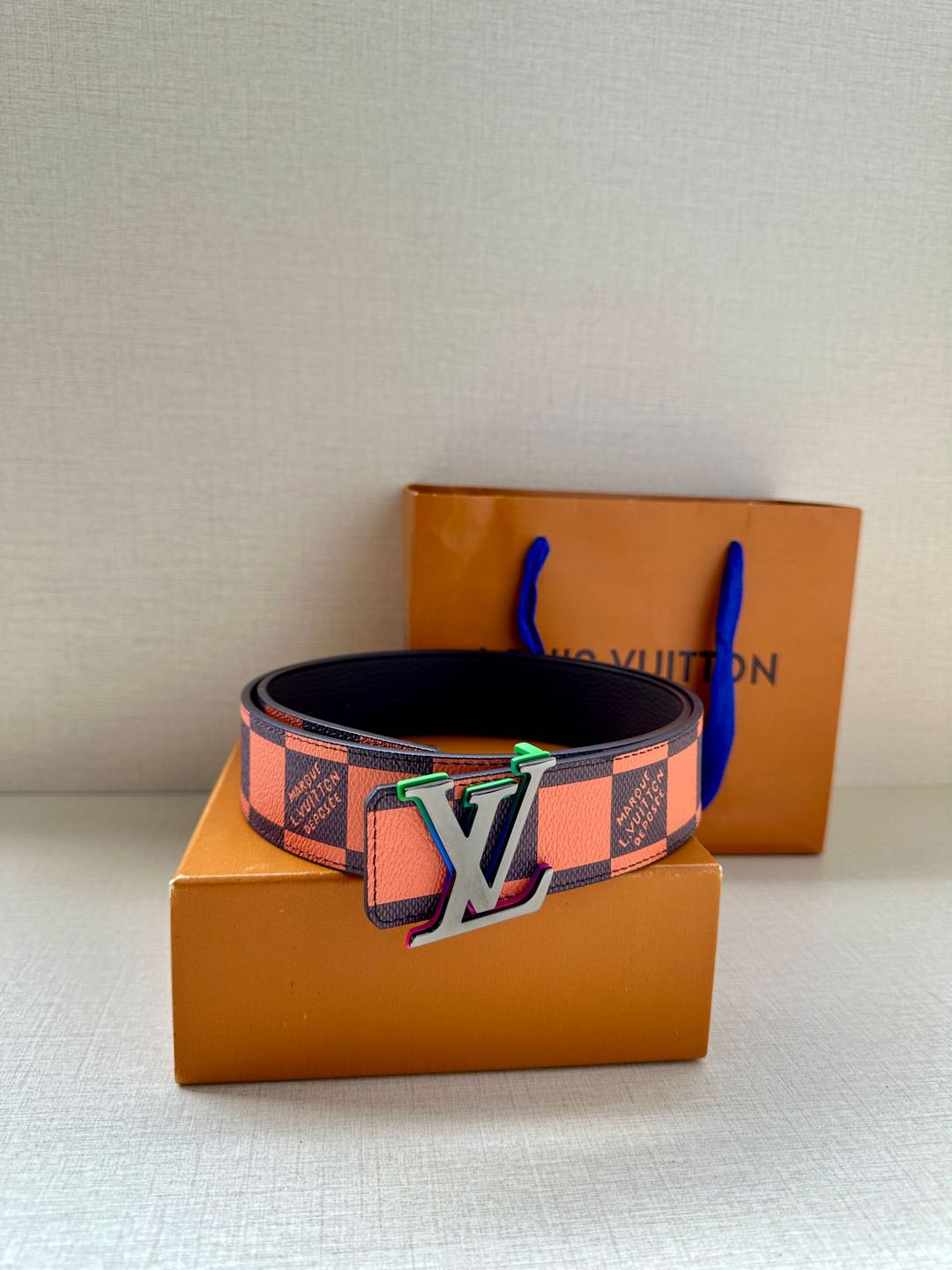 Louis Vuitton Male Basic Belt Cow Leather S-m-l