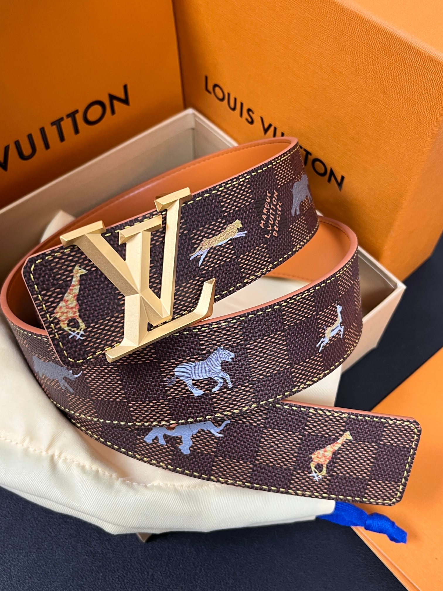Louis Vuitton Canvas Belt Canvas S-m-l