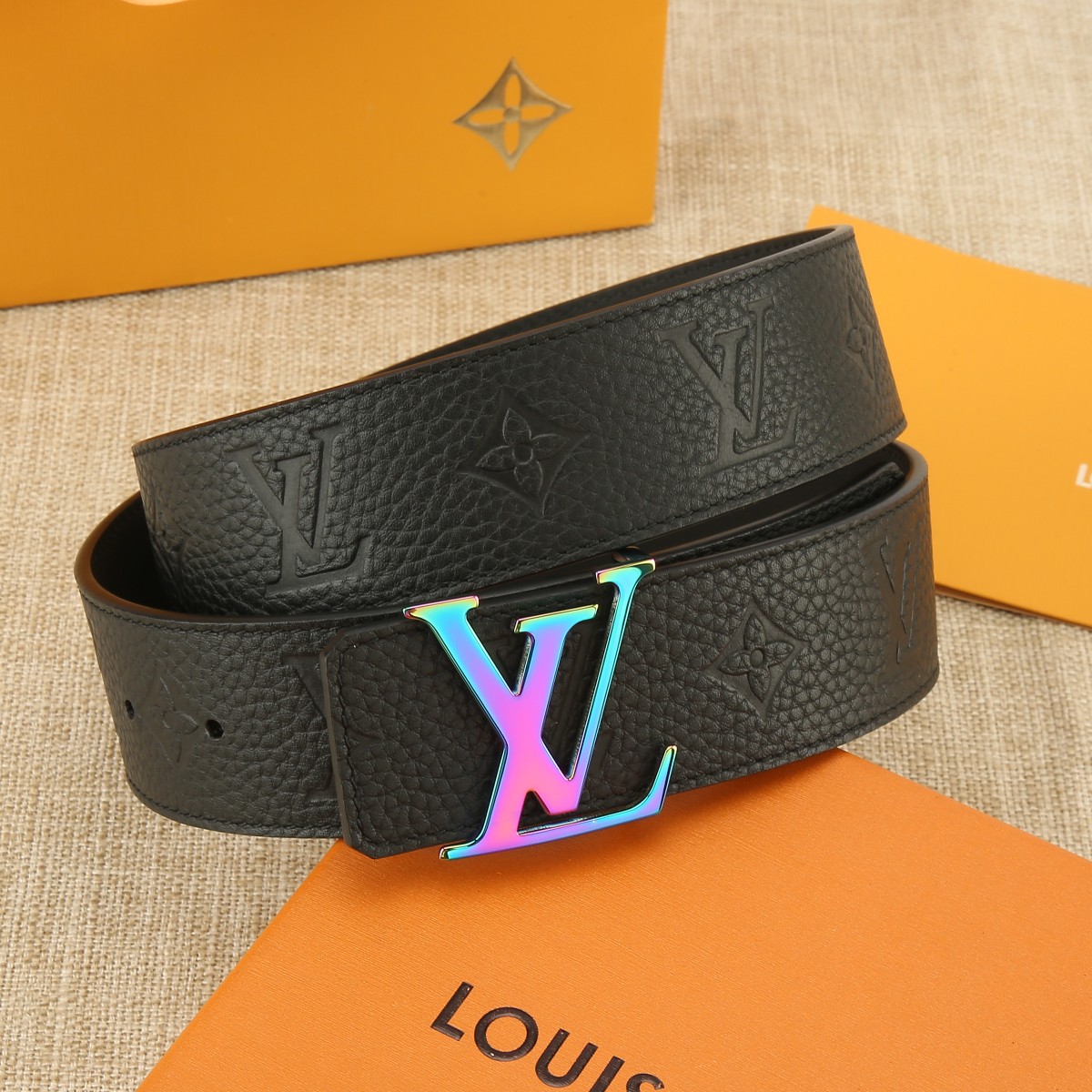 Louis Vuitton Male Basic Belt Cow Leather S-m-l