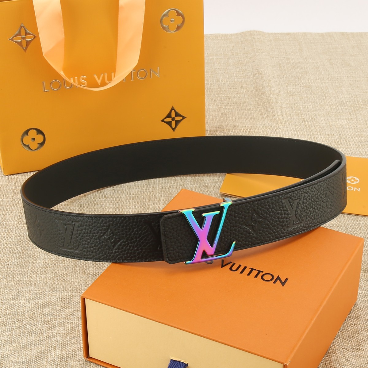 Louis Vuitton Male Basic Belt Cow Leather S-m-l