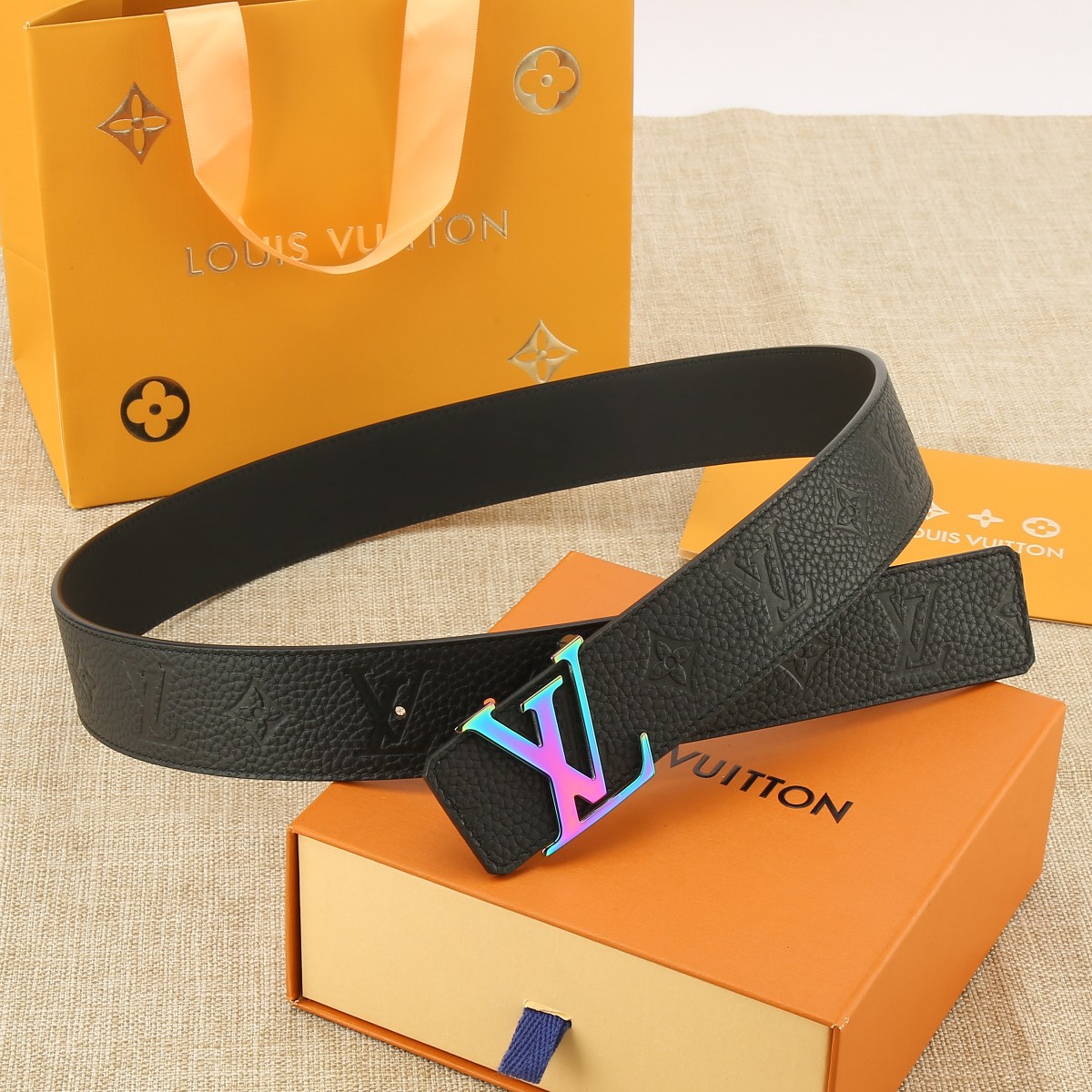 Louis Vuitton Male Basic Belt Cow Leather S-m-l