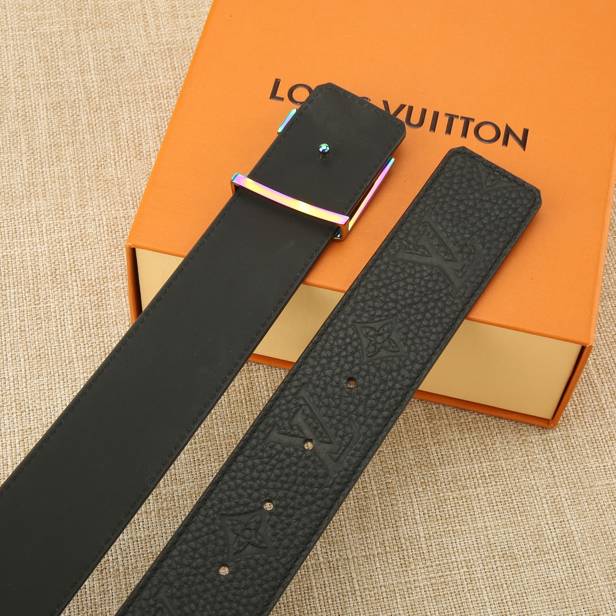 Louis Vuitton Male Basic Belt Cow Leather S-m-l