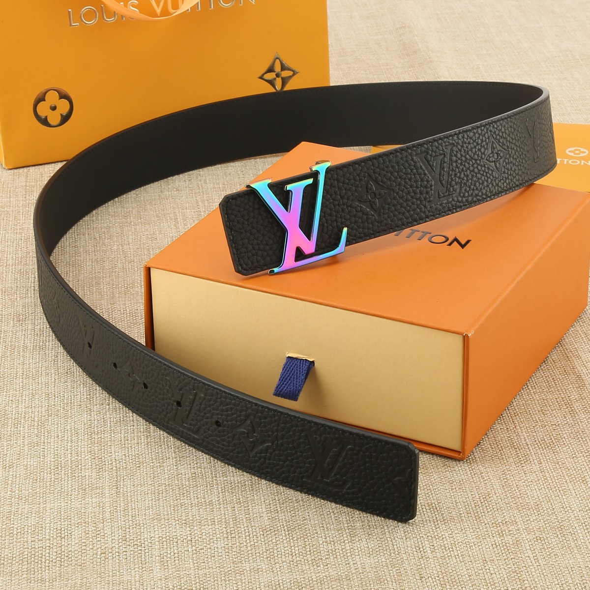 Louis Vuitton Male Basic Belt Cow Leather S-m-l