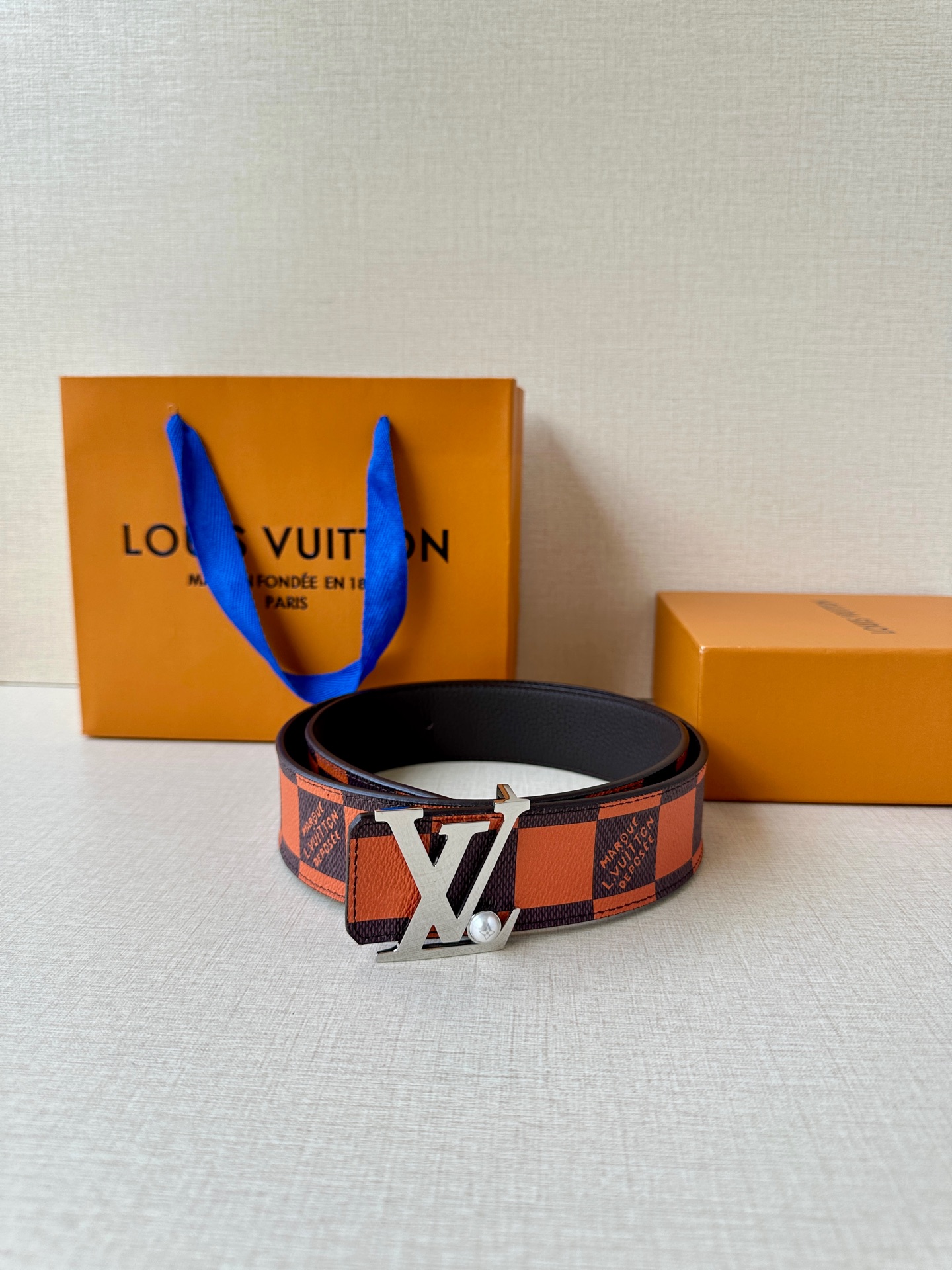 Louis Vuitton Male Basic Belt Cow Leather S-m-l