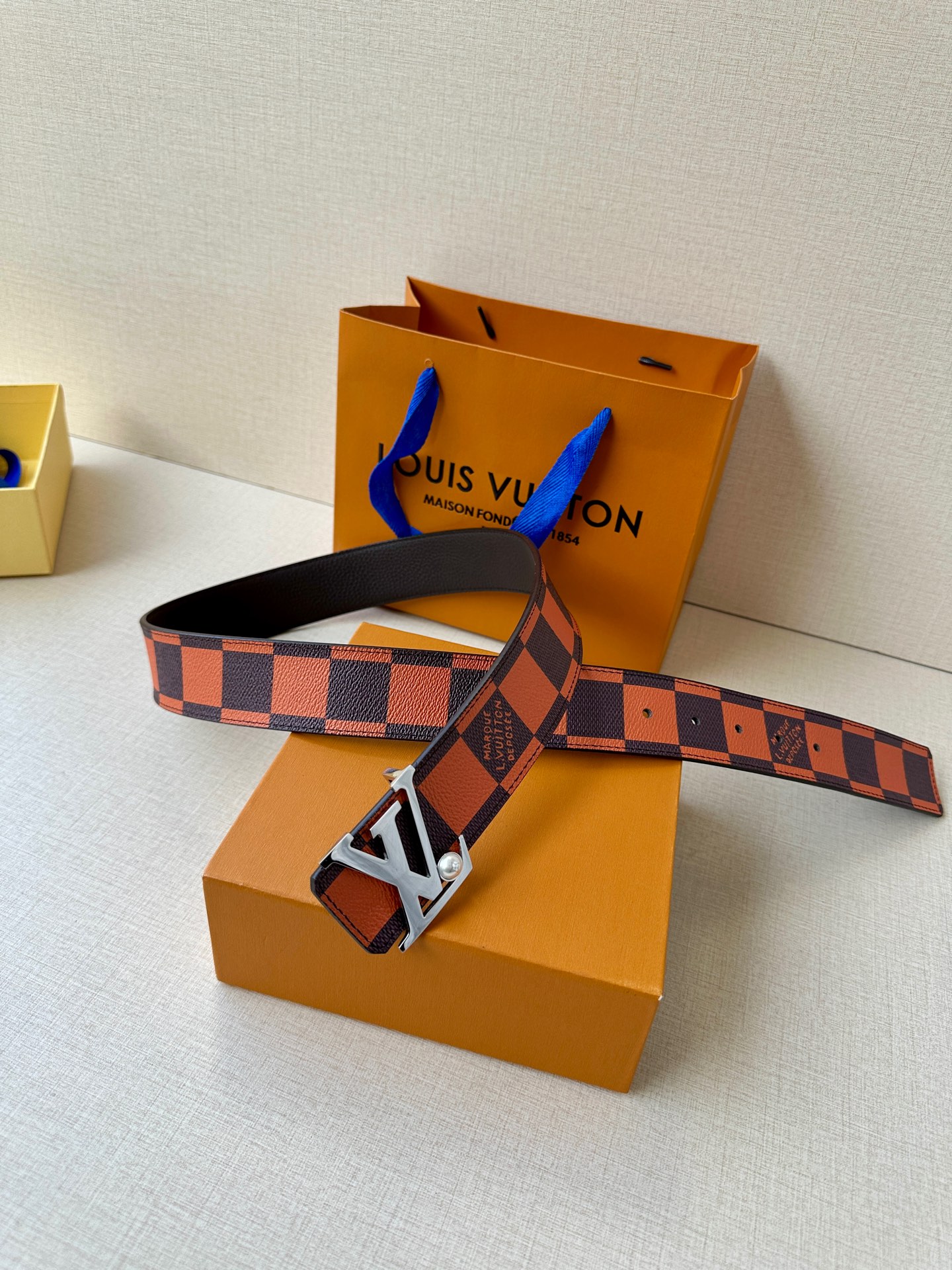 Louis Vuitton Male Basic Belt Cow Leather S-m-l