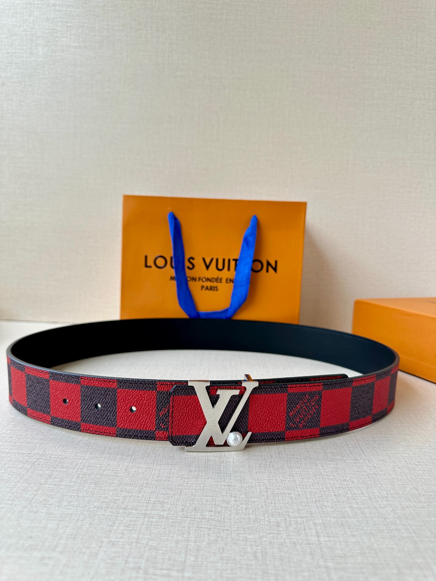 Louis Vuitton Male Basic Belt Cow Leather S-m-l