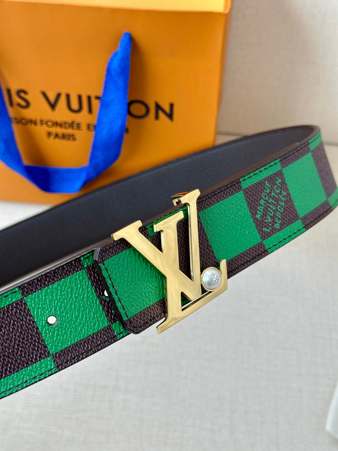 Louis Vuitton Male Basic Belt Cow Leather S-m-l