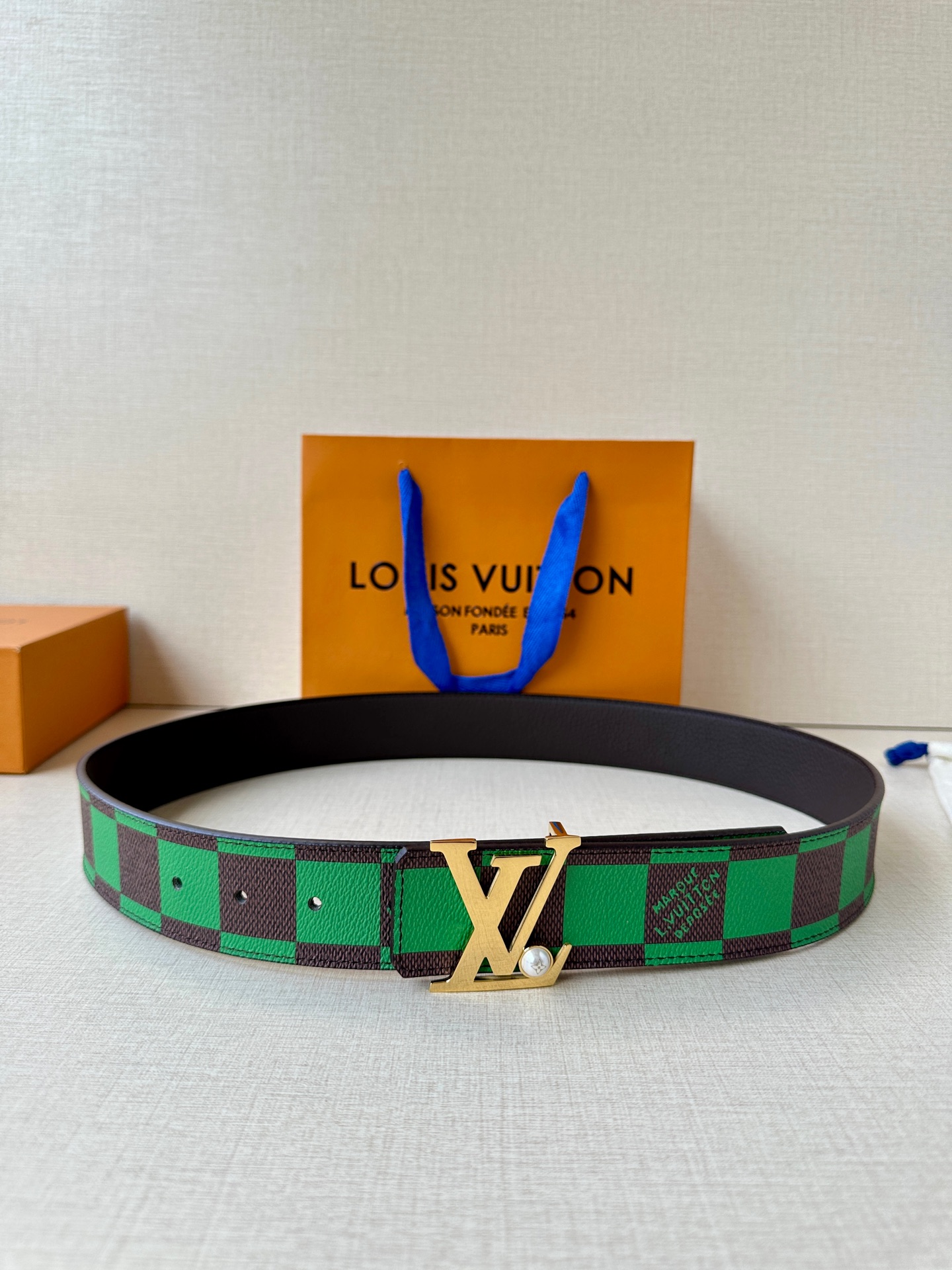Louis Vuitton Male Basic Belt Cow Leather S-m-l