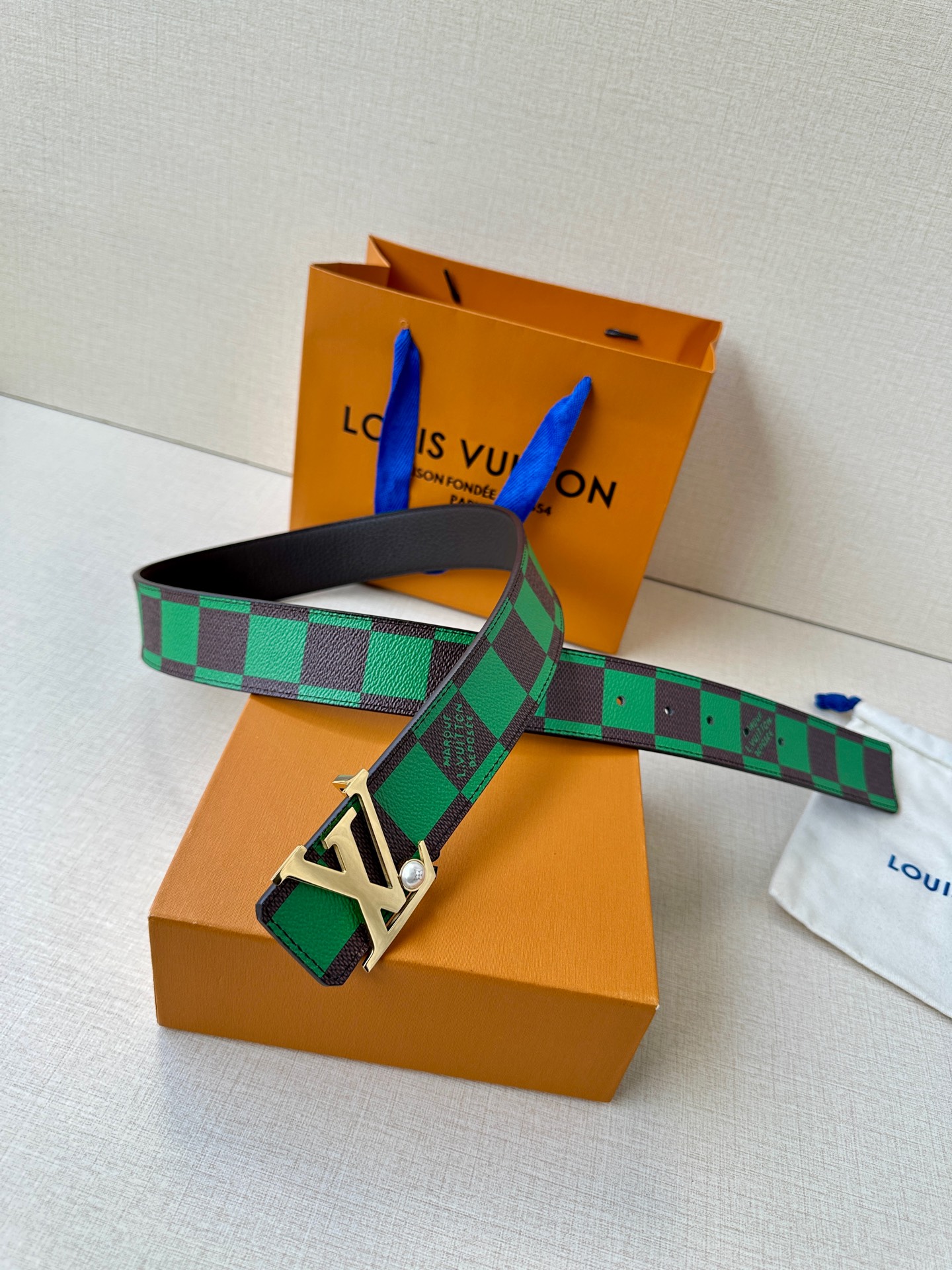 Louis Vuitton Male Basic Belt Cow Leather S-m-l