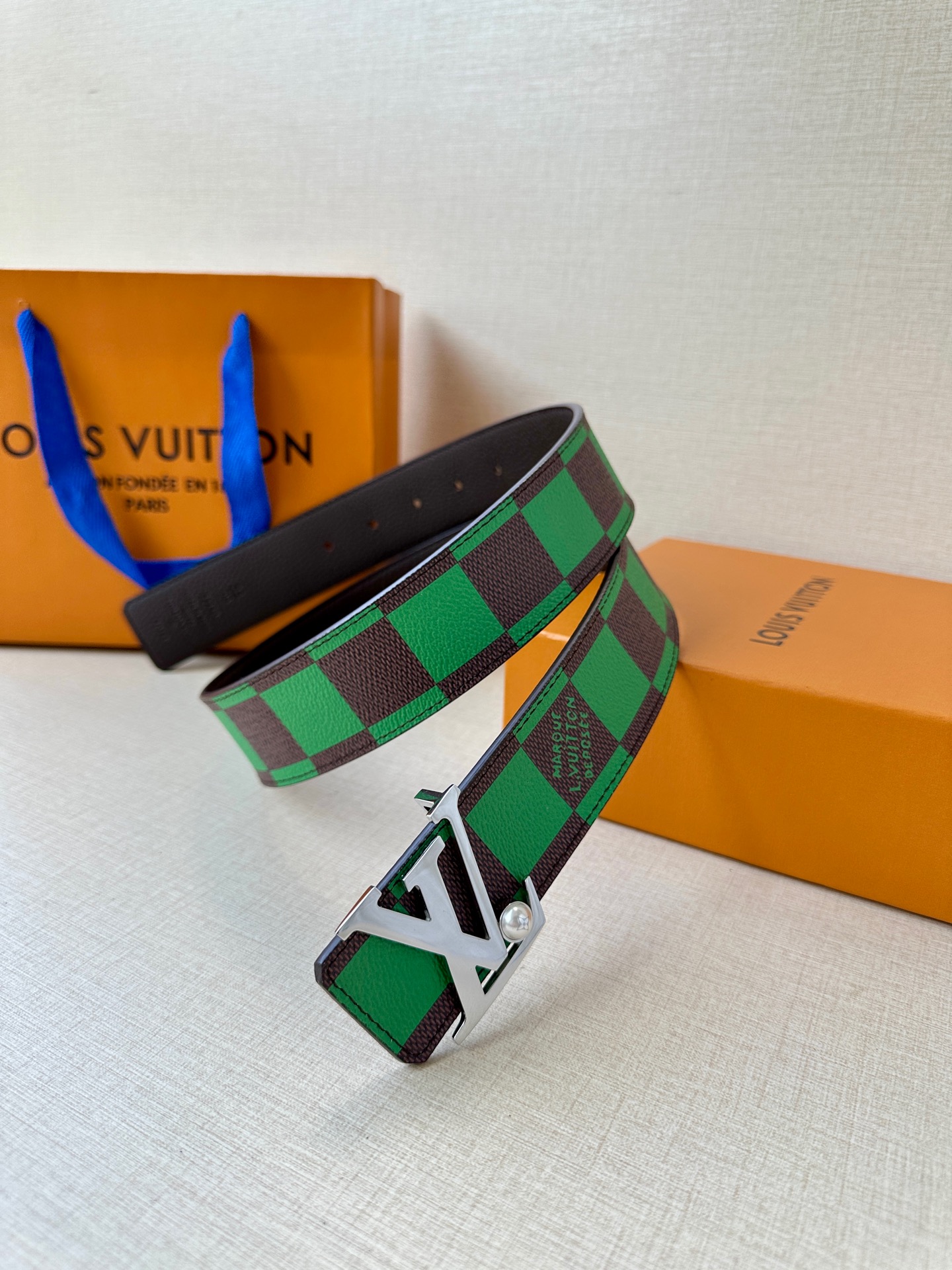 Louis Vuitton Male Basic Belt Cow Leather S-m-l