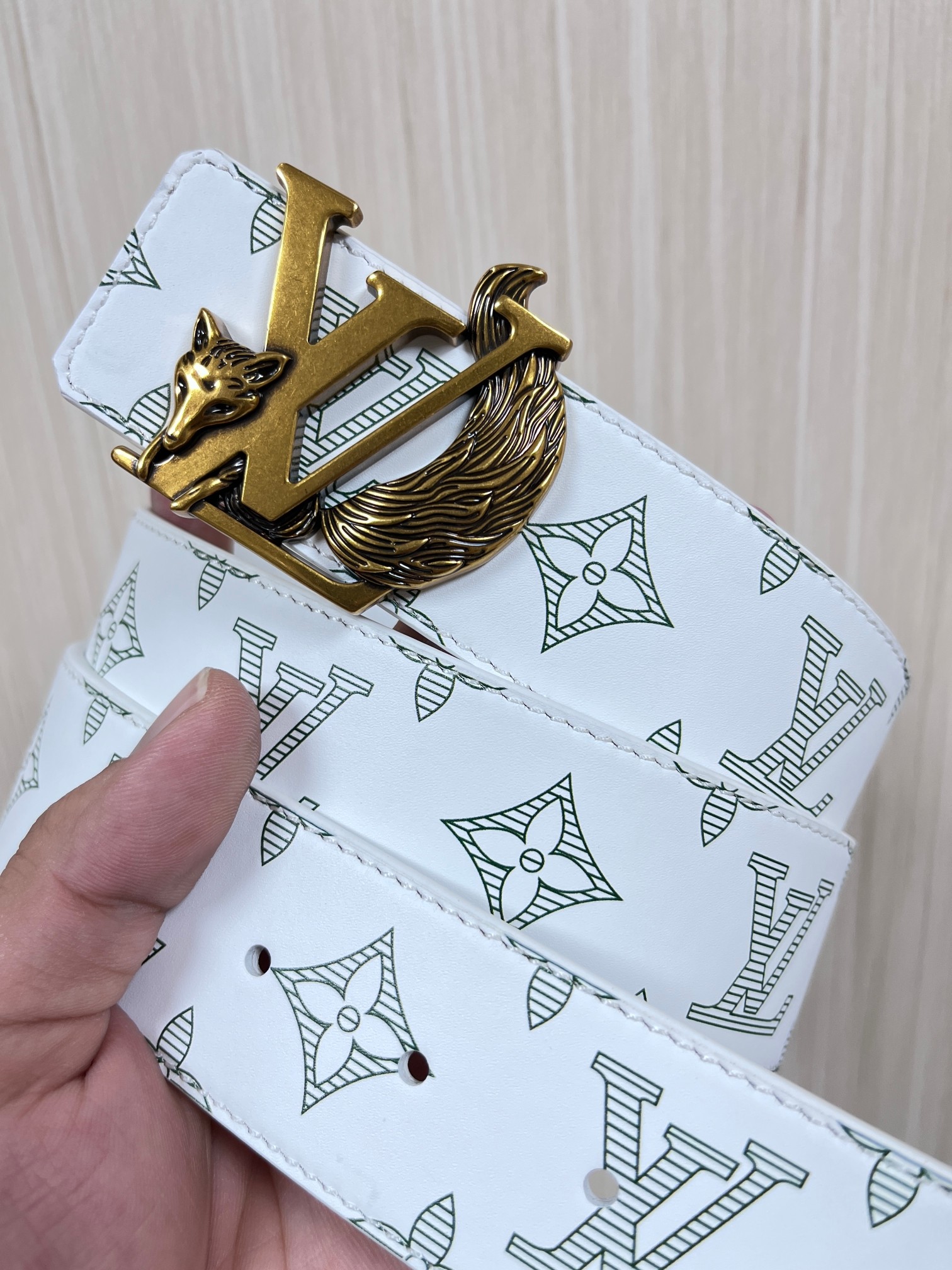 Basic Belt Cow Leather White
