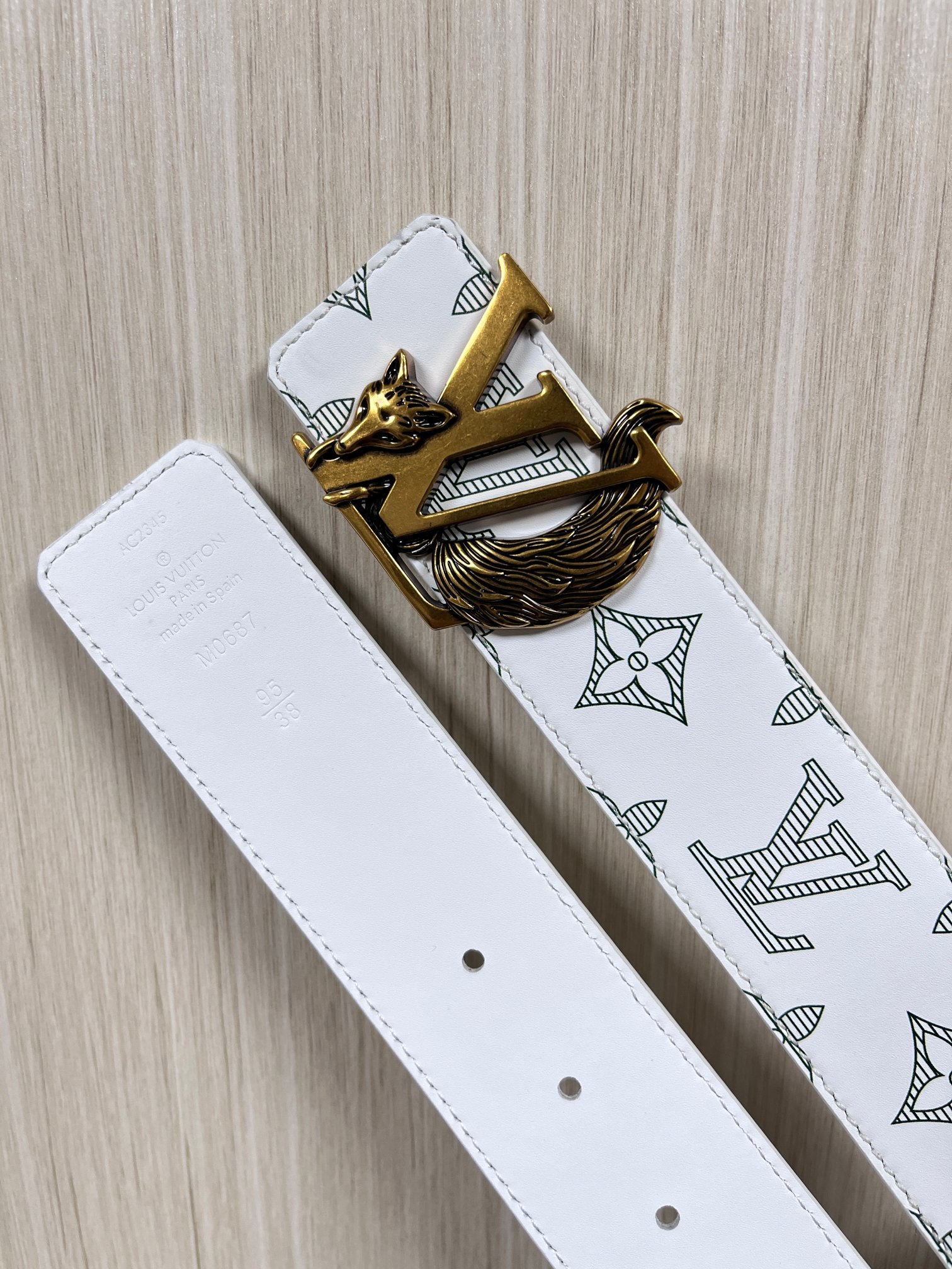 Basic Belt Cow Leather White