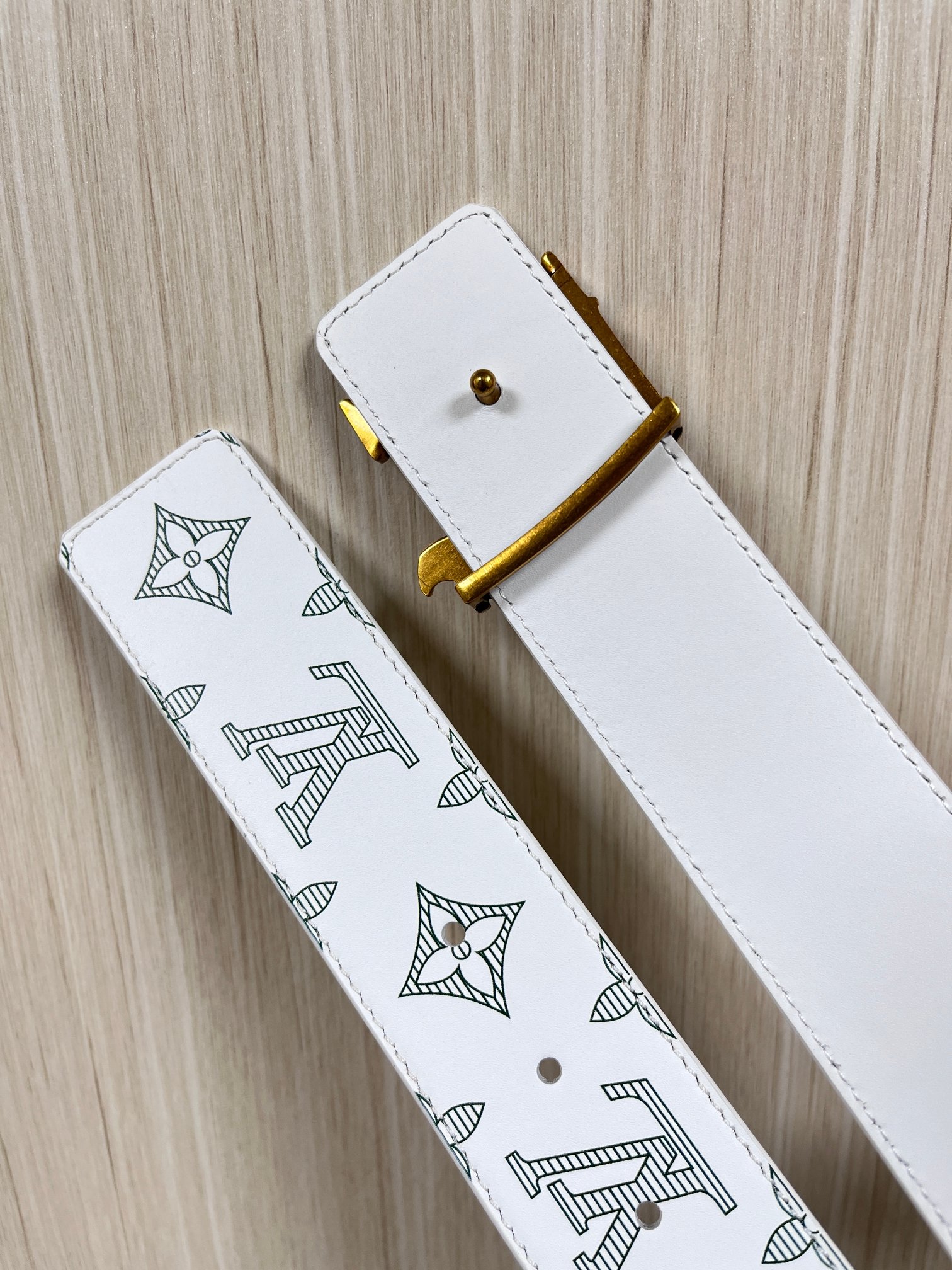 Basic Belt Cow Leather White