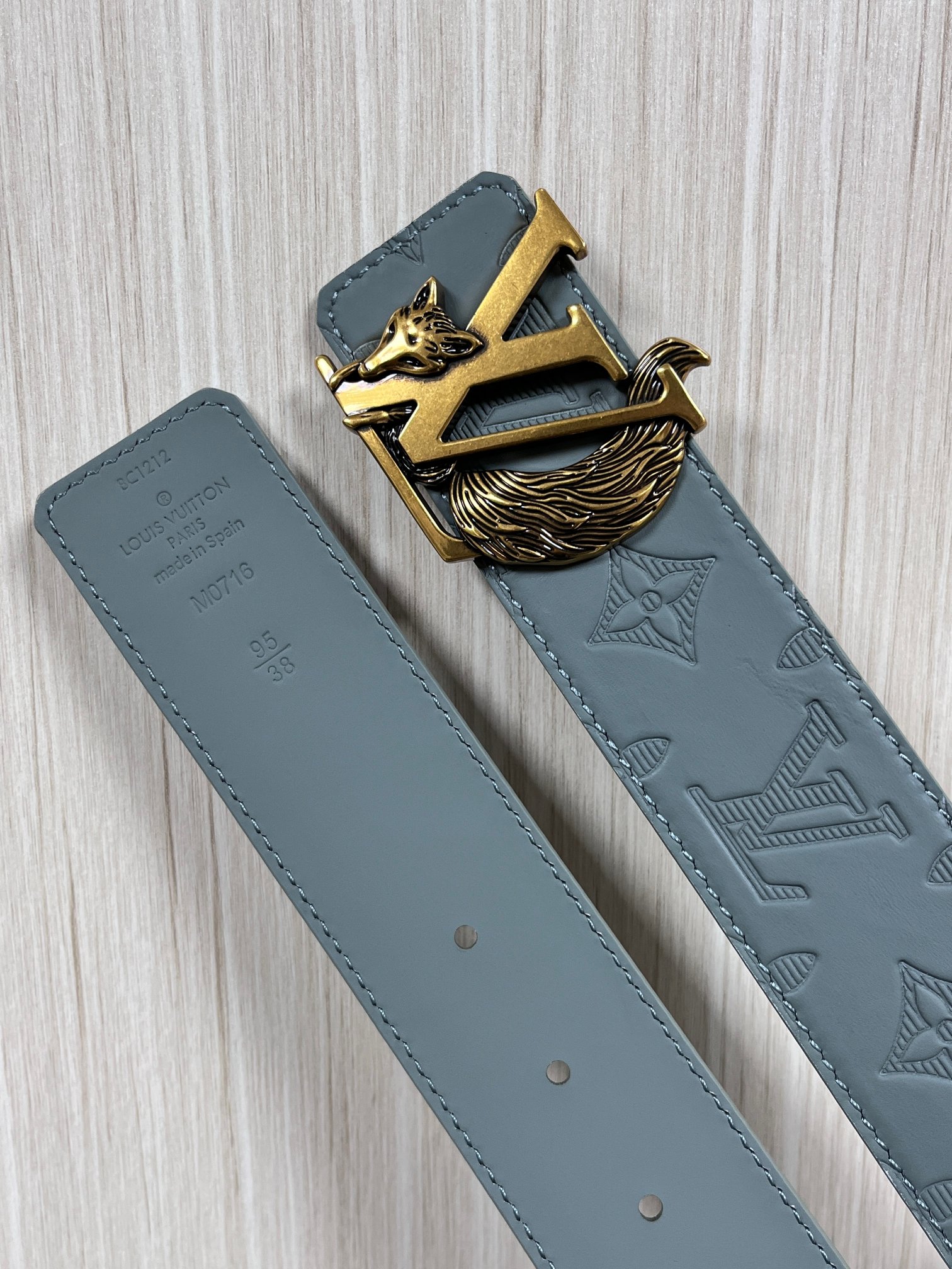 Basic Belt Cow Leather Gray