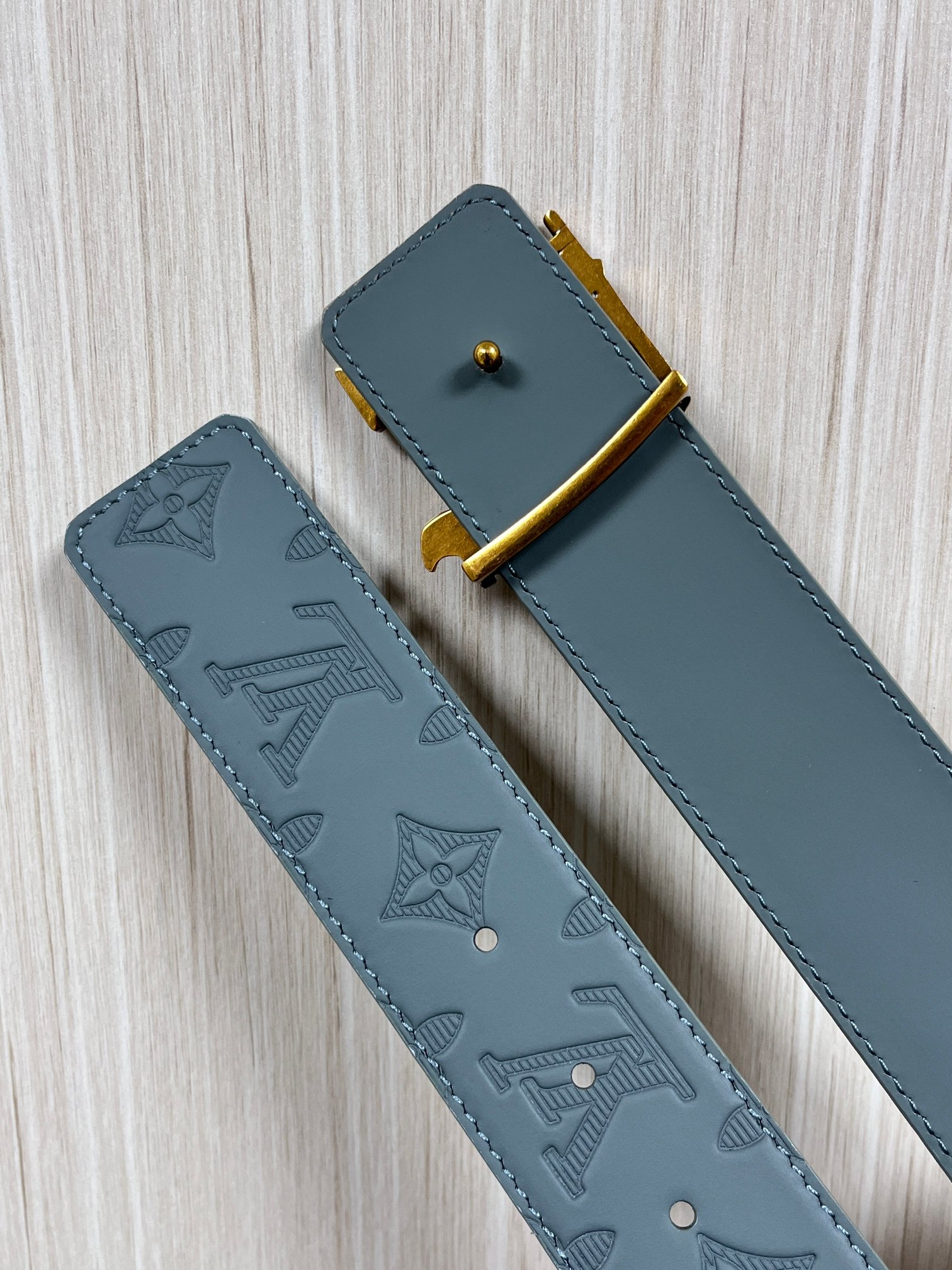 Basic Belt Cow Leather Gray