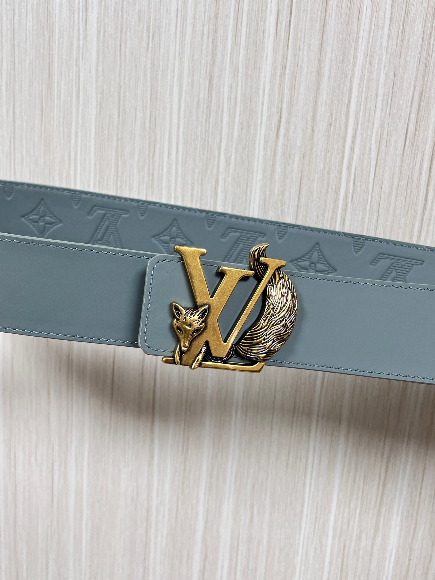 Basic Belt Cow Leather Gray