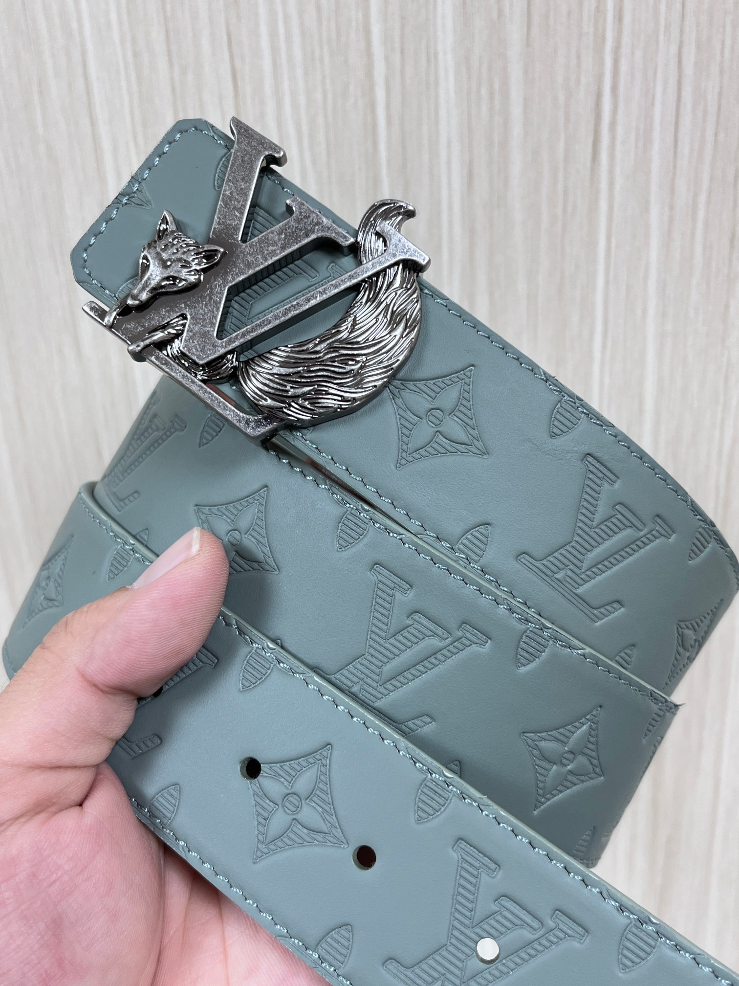 Basic Belt Cow Leather Gray