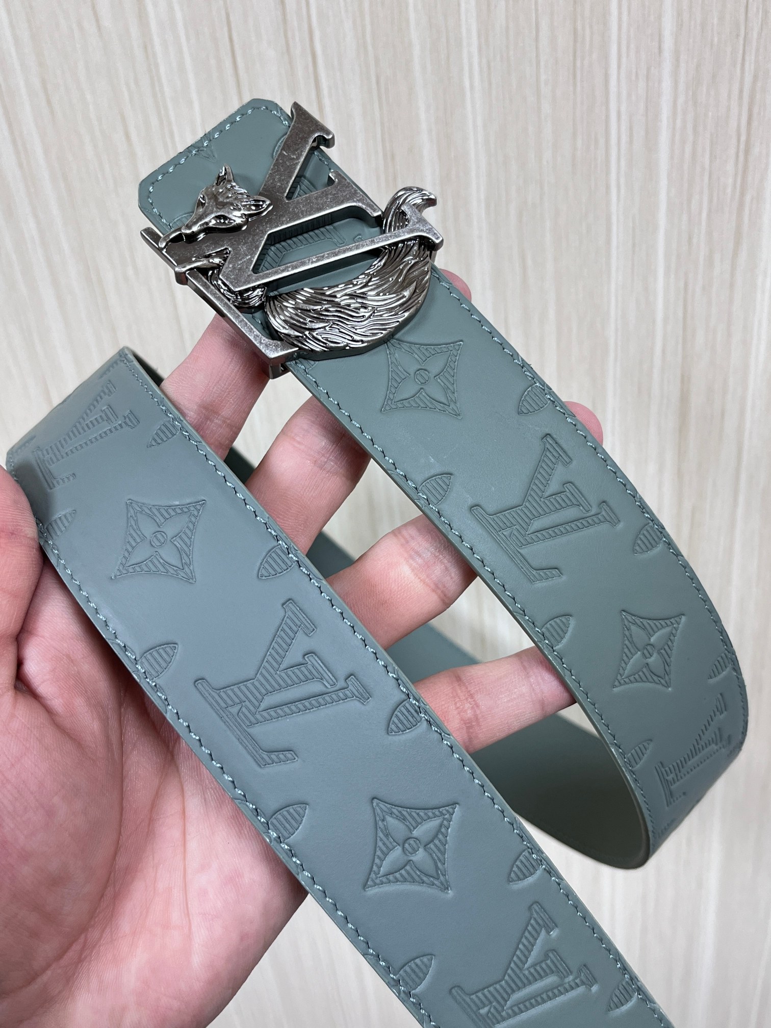 Basic Belt Cow Leather Gray