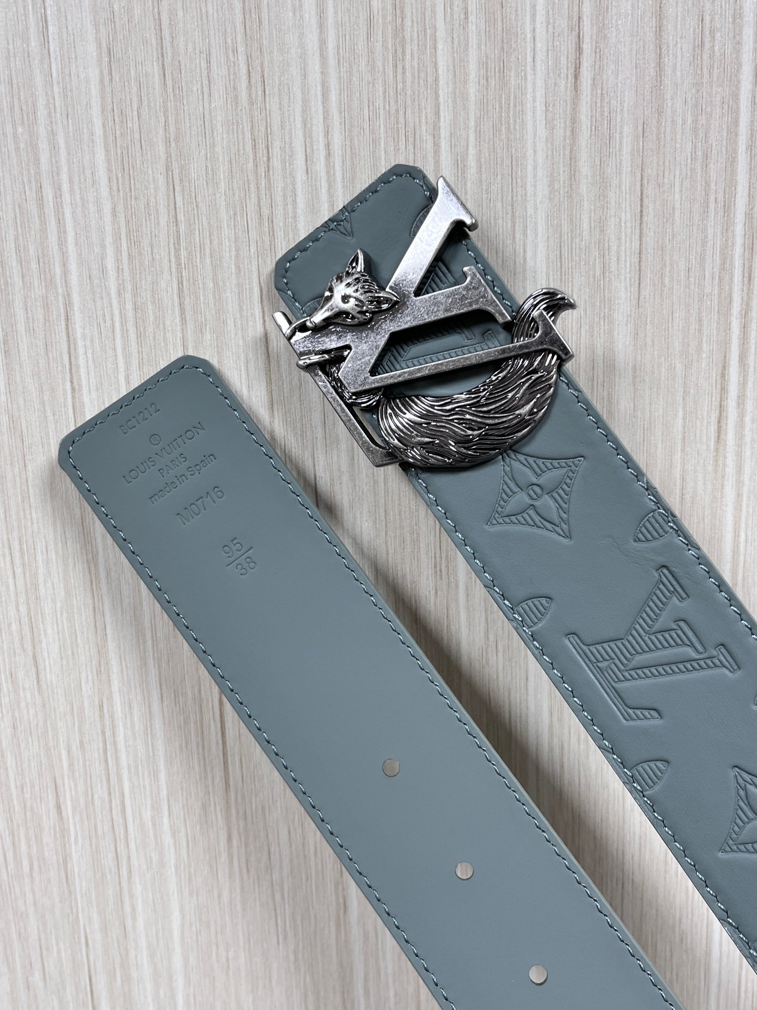 Basic Belt Cow Leather Gray