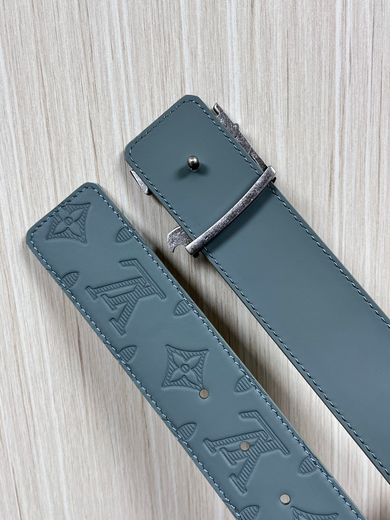 Basic Belt Cow Leather Gray