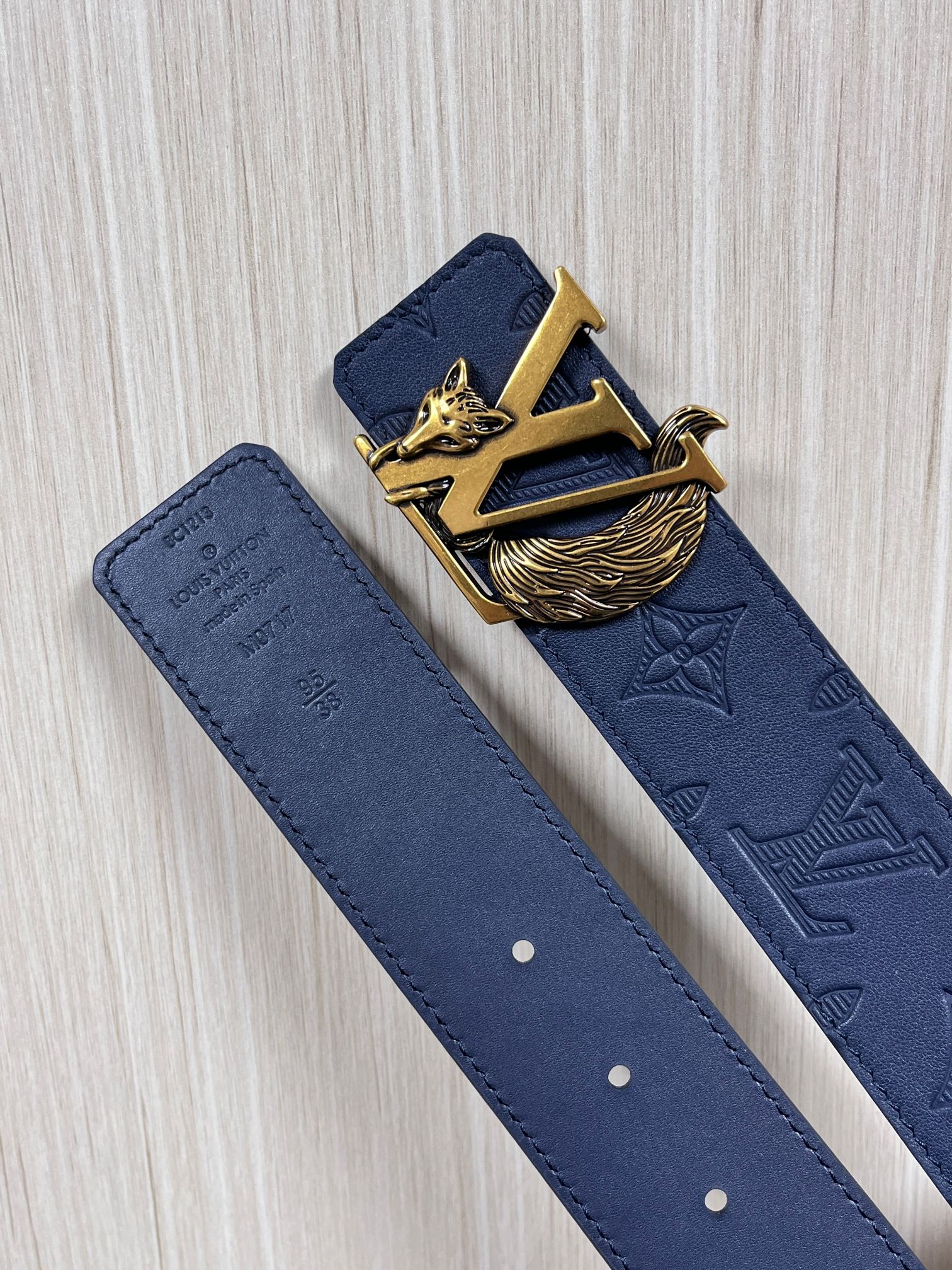Basic Belt Cow Leather Blue