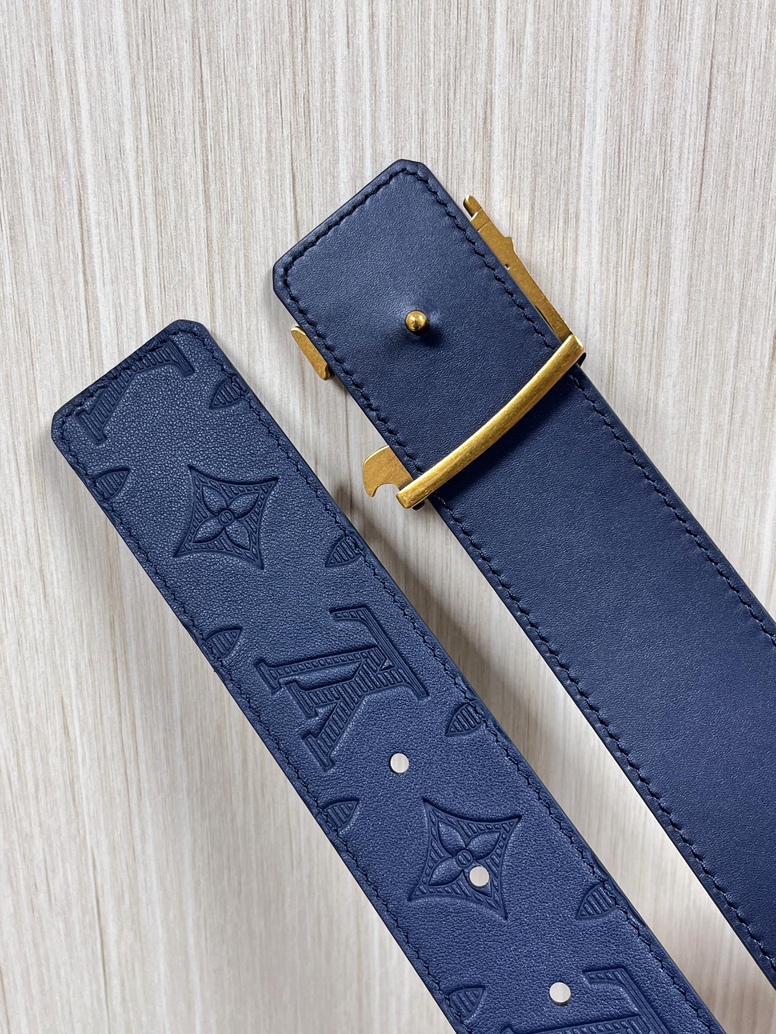 Basic Belt Cow Leather Blue