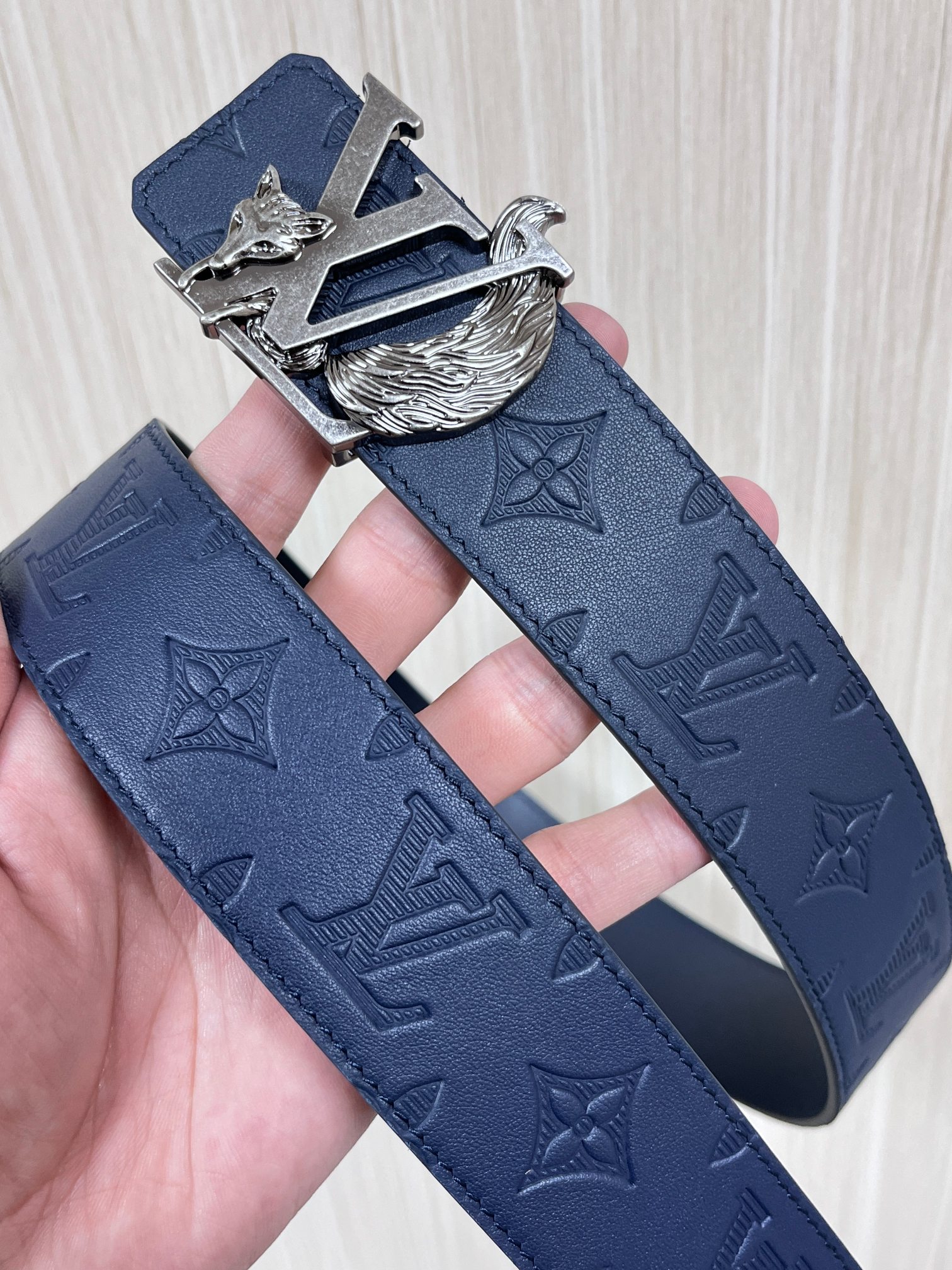 Basic Belt Cow Leather Blue