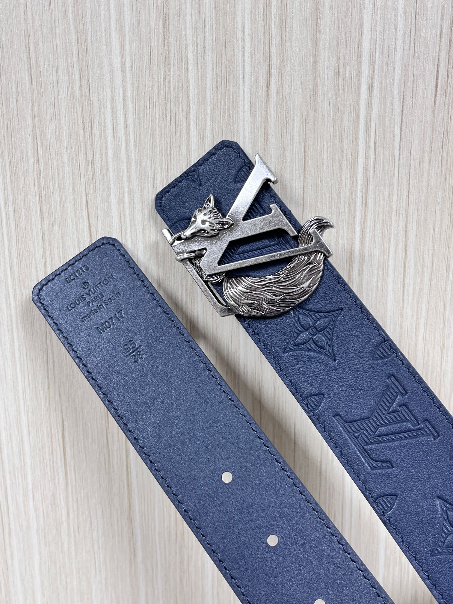 Basic Belt Cow Leather Blue
