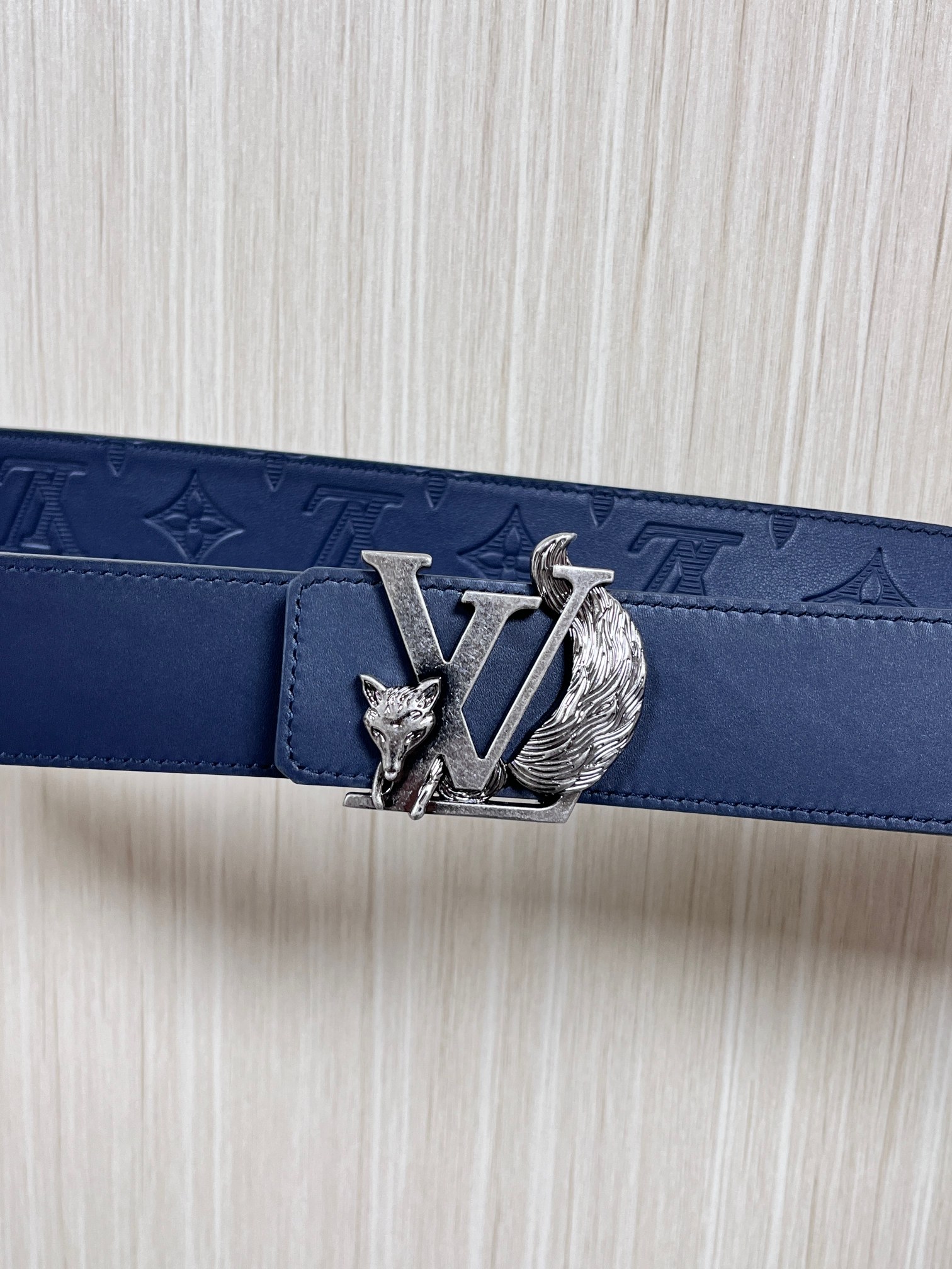 Basic Belt Cow Leather Blue