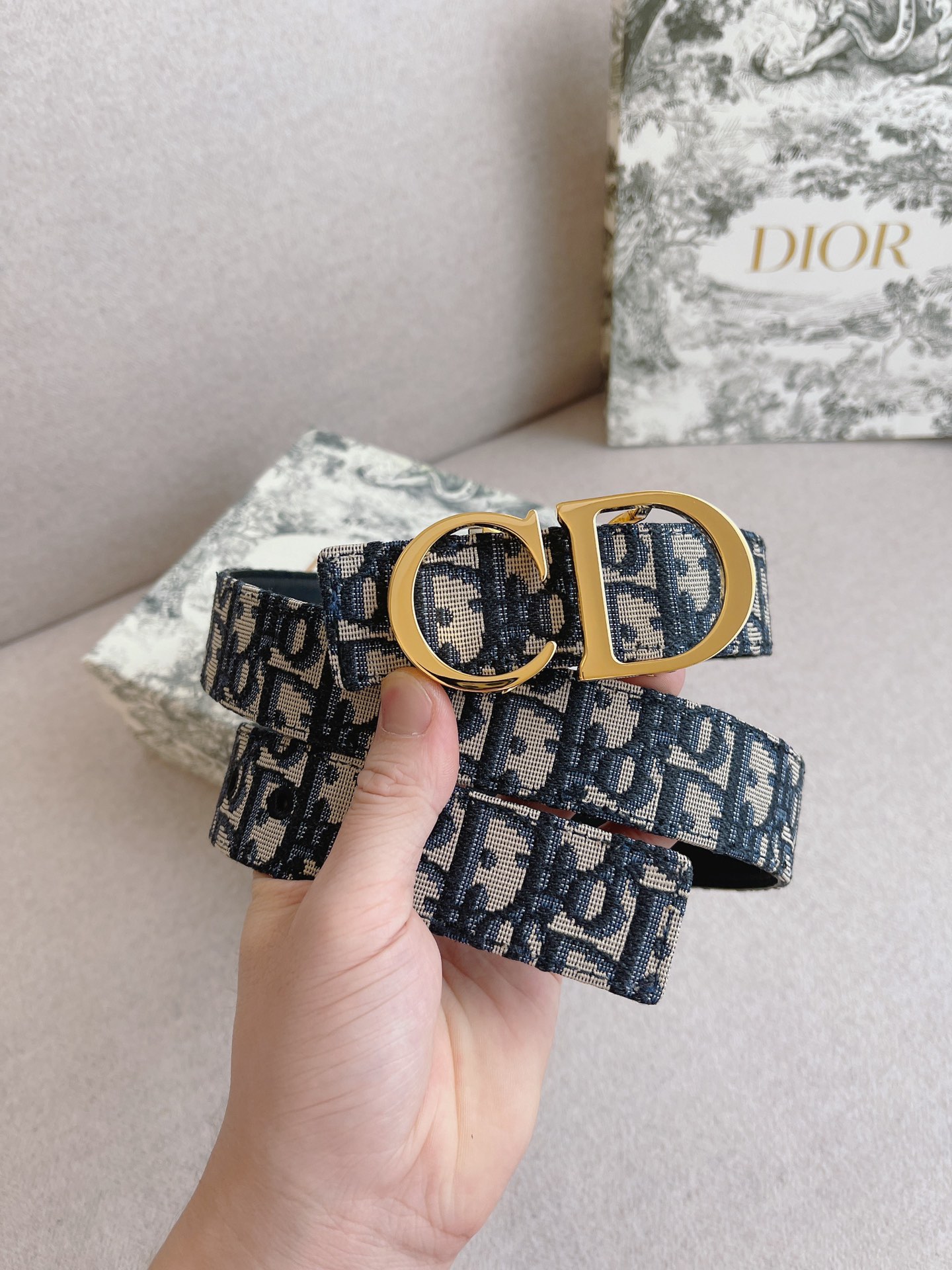 Dior Male Leather Belt 35mm