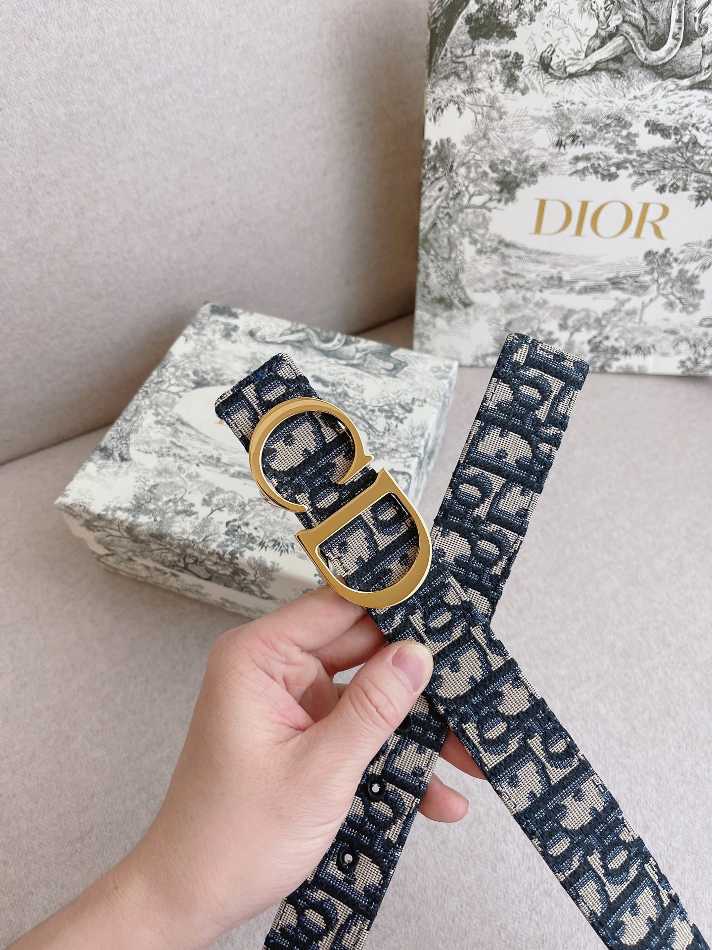 Dior Male Leather Belt 35mm