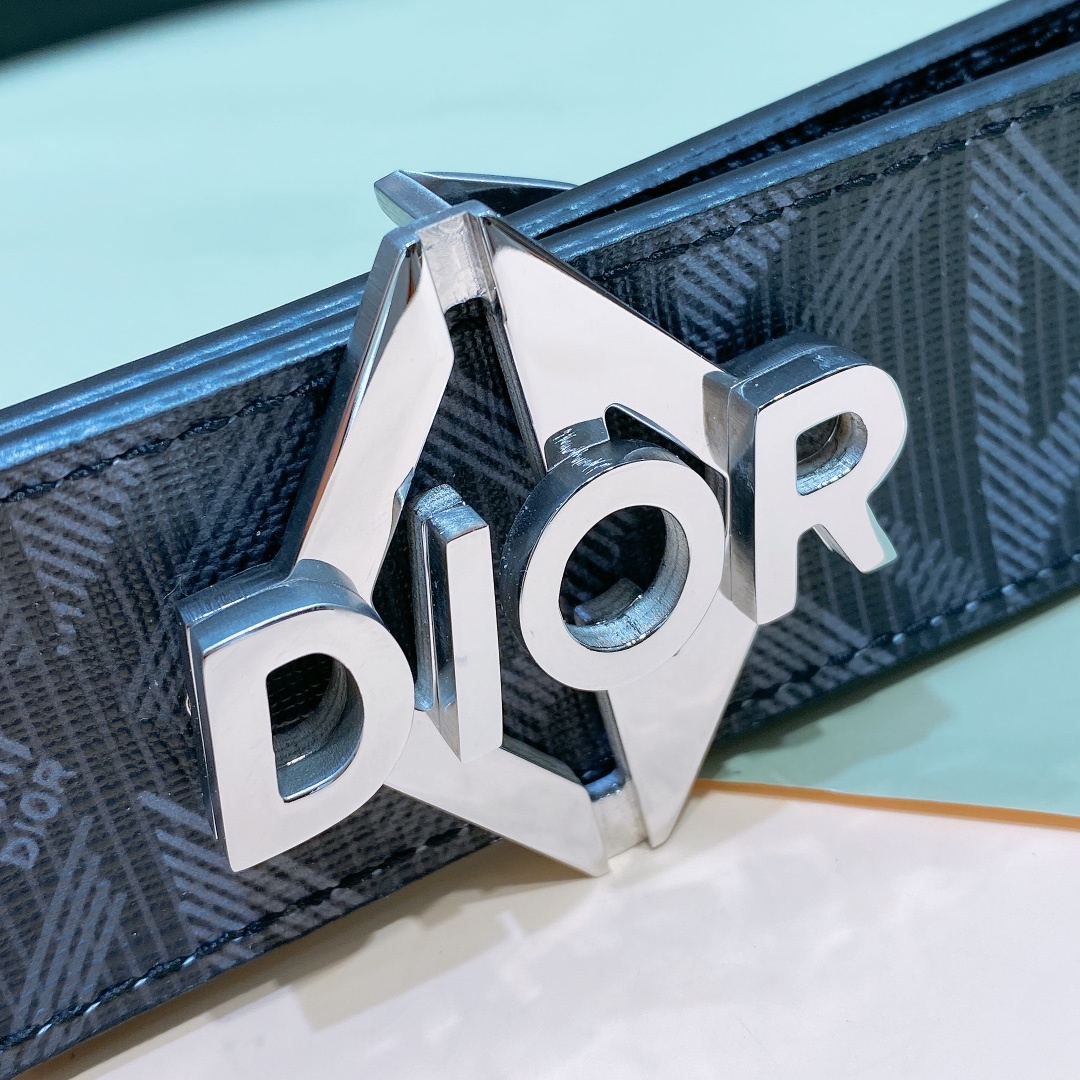 Dior Male Basic Belt Cow Leather Black M