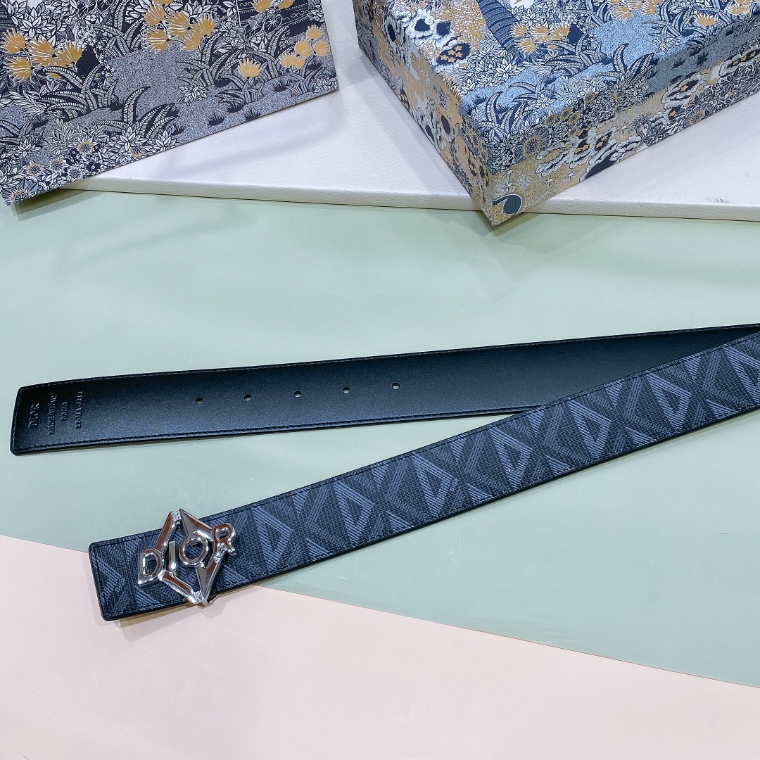 Dior Male Basic Belt Cow Leather Black M