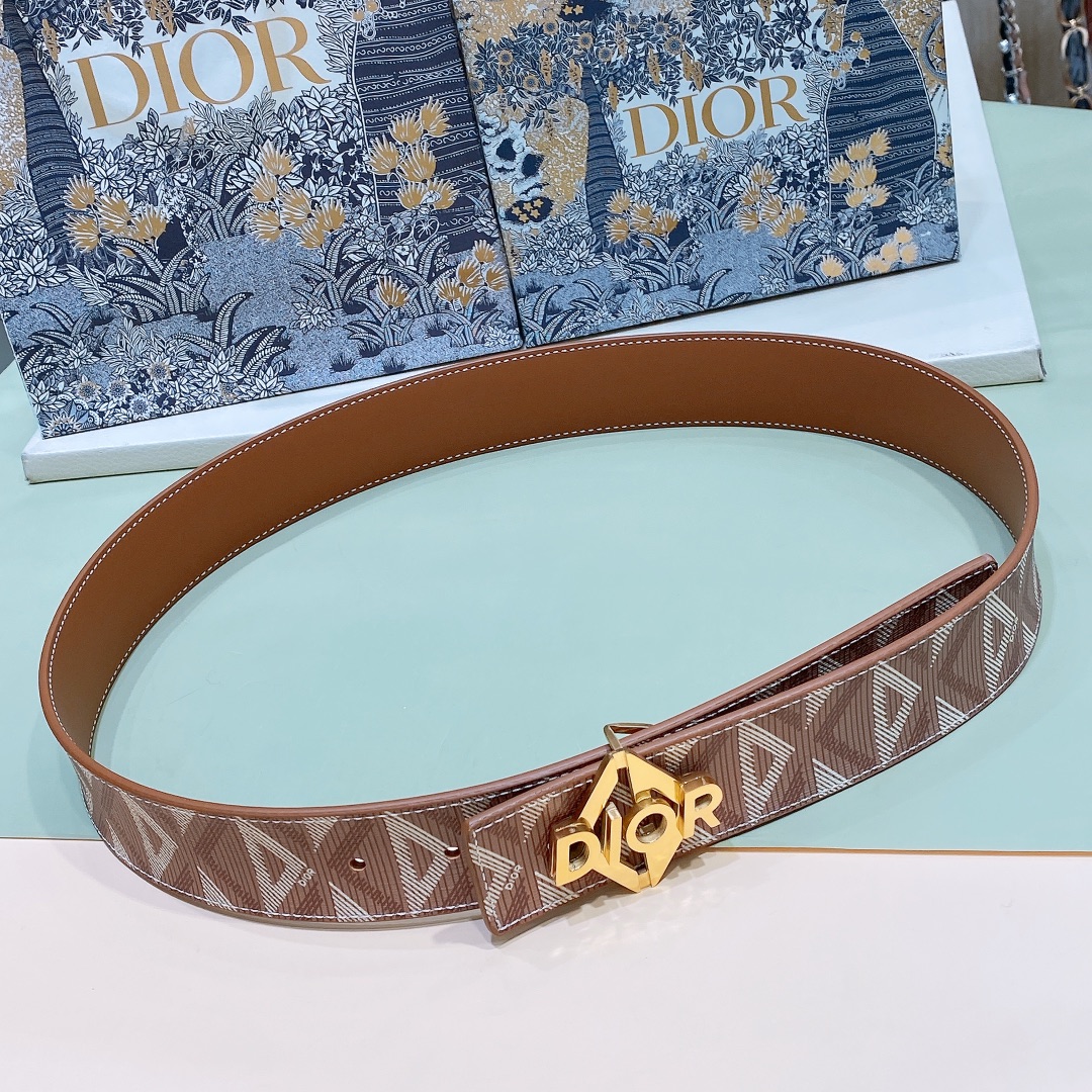 Dior Male Basic Belt Cow Leather Black M