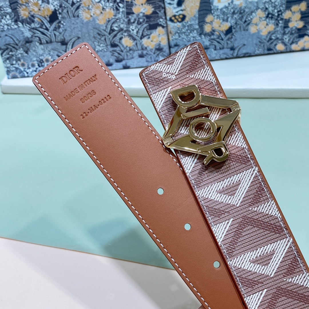 Dior Male Basic Belt Cow Leather Black M