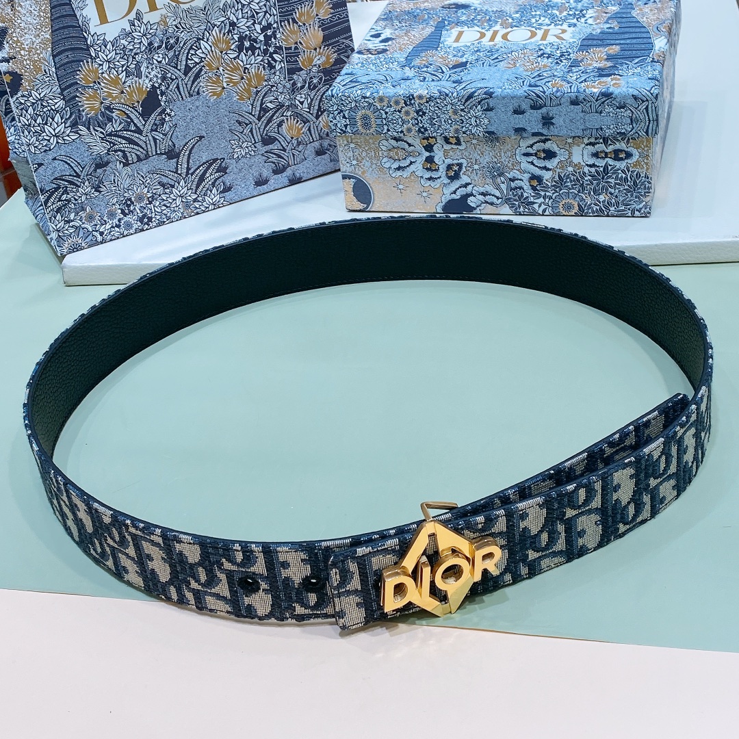 Dior Male Basic Belt Cow Leather Black M