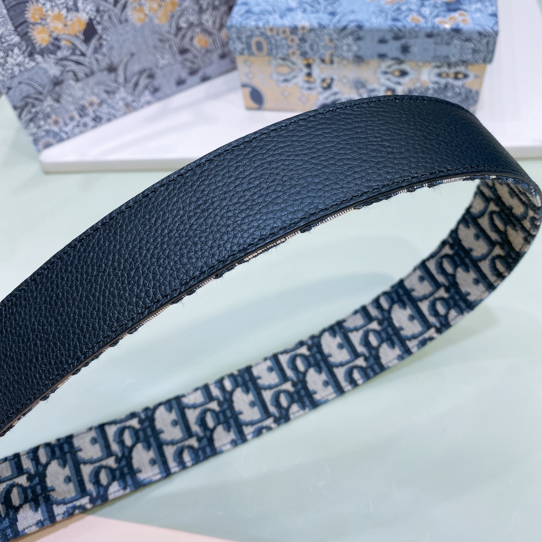 Dior Male Basic Belt Cow Leather Black M