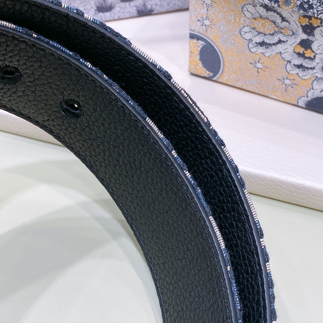 Dior Male Basic Belt Cow Leather Black M