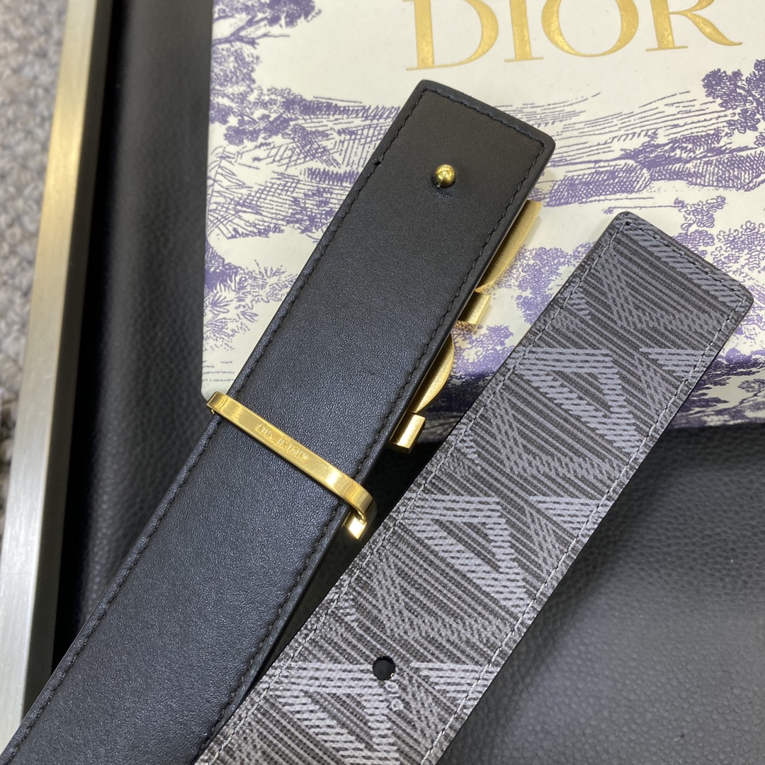 Dior Male Leather Belt Top Grain Leather M